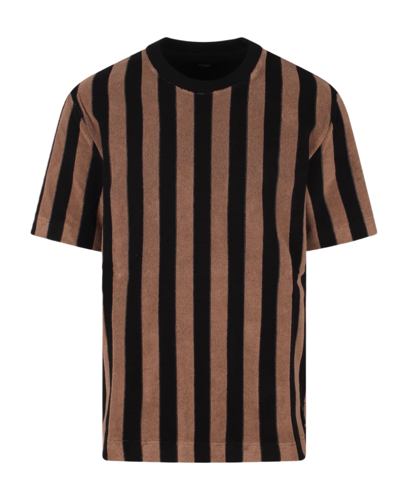 Fendi Pequin Terry T-shirt - Brown