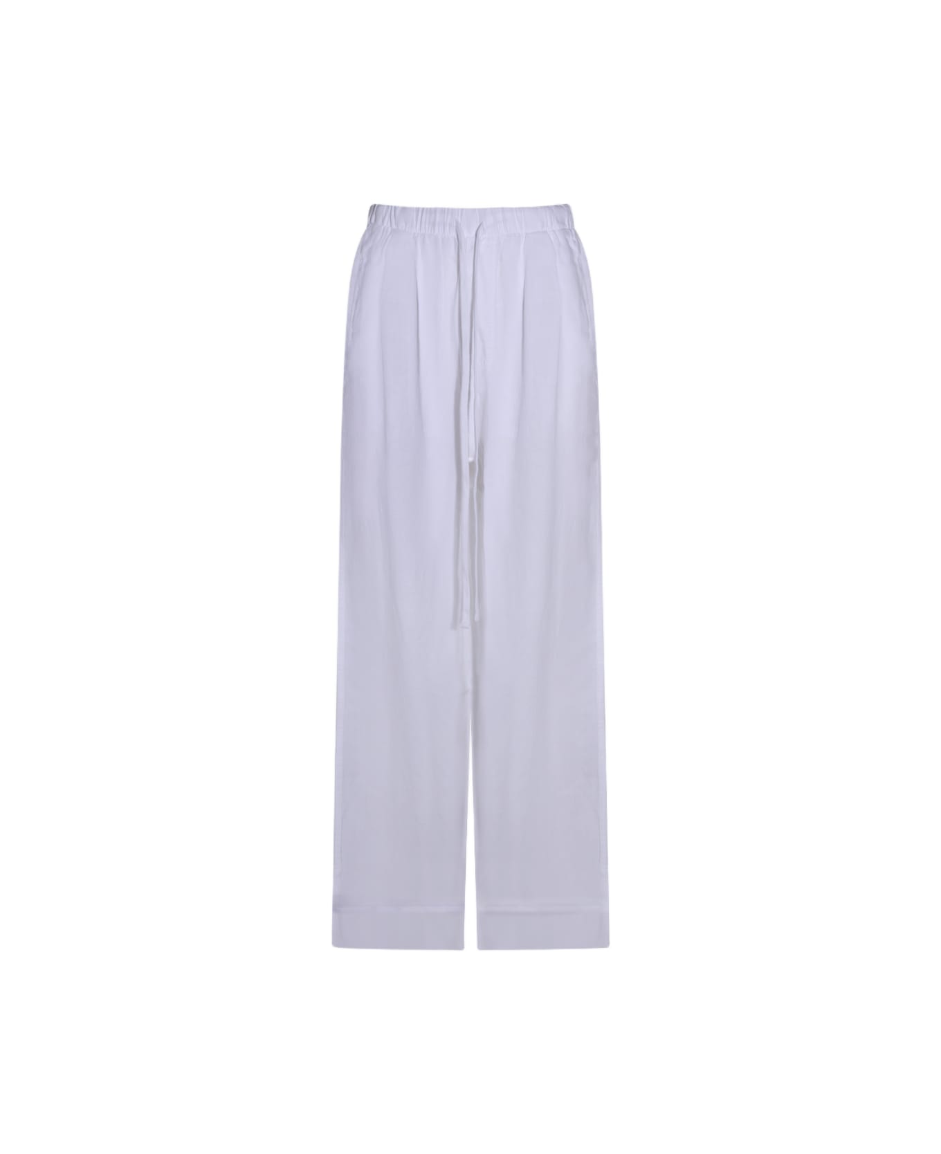 Thom Krom Off White Linen Pants - Beige