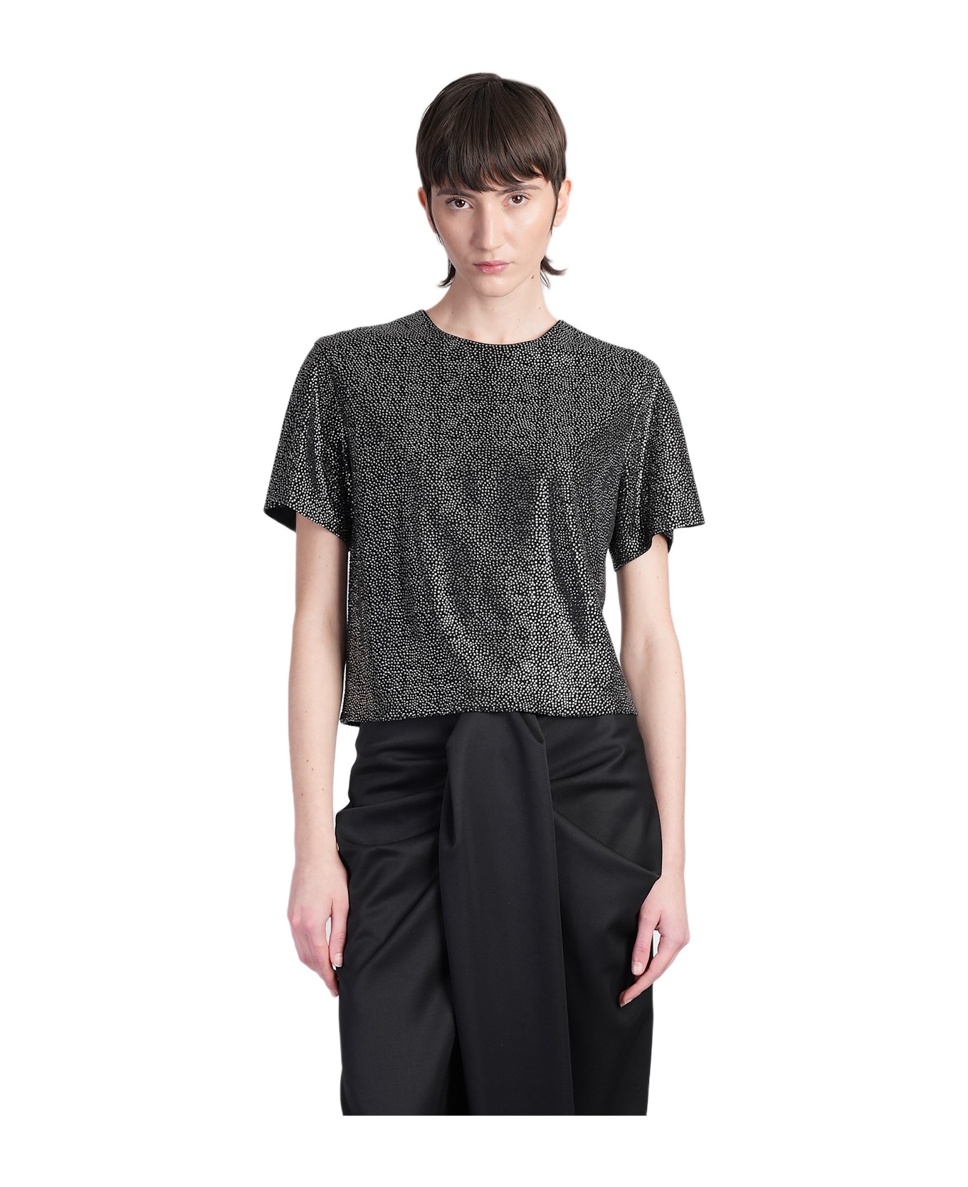 Giuseppe di Morabito T-shirt In Black Viscose - black