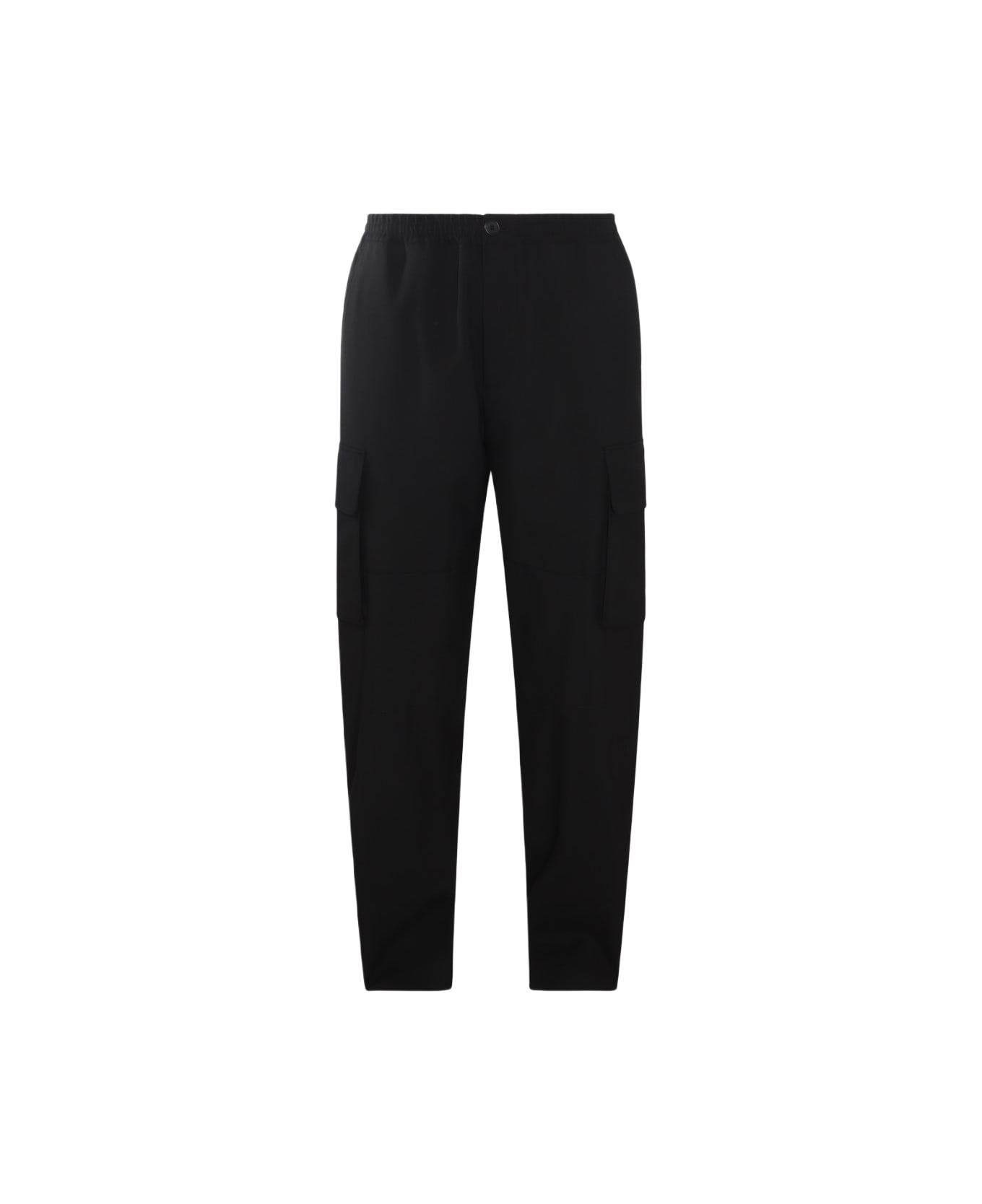 Marni Black Wool Cargo Pants - Black