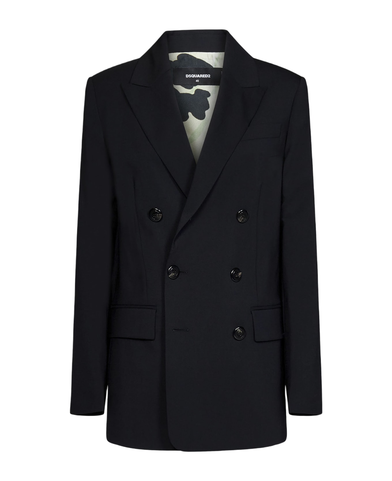 Dsquared2 New Yorker Double Breasted Blazer - BLACK