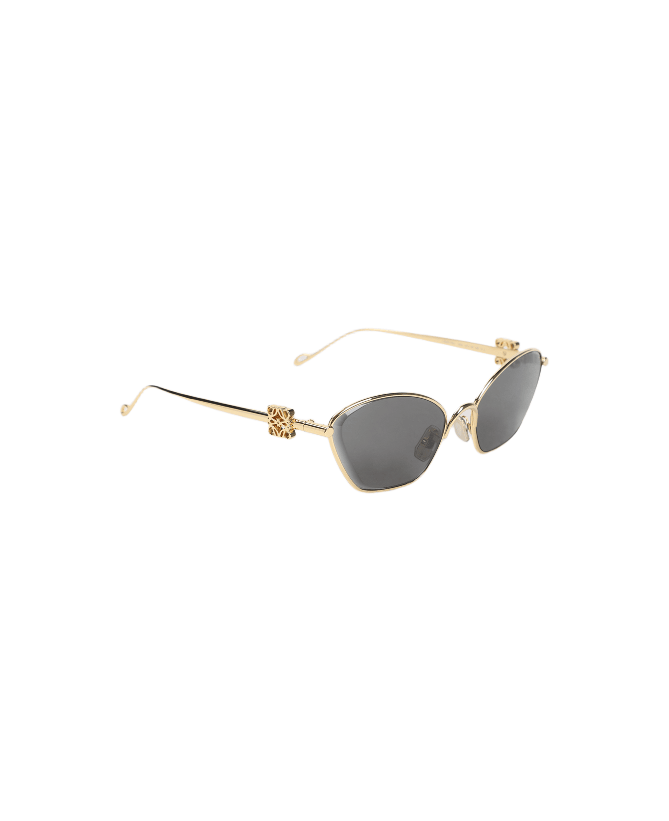 Loewe Anagram Metal Hexagon Sunglasses - A Fumo Moka