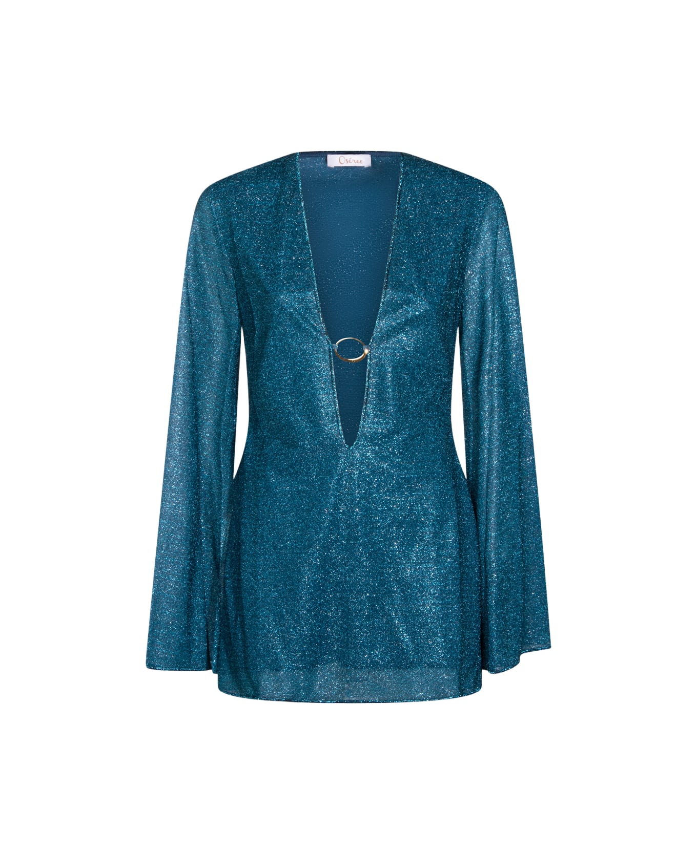Oseree Turquoise Dress - PEACOCK