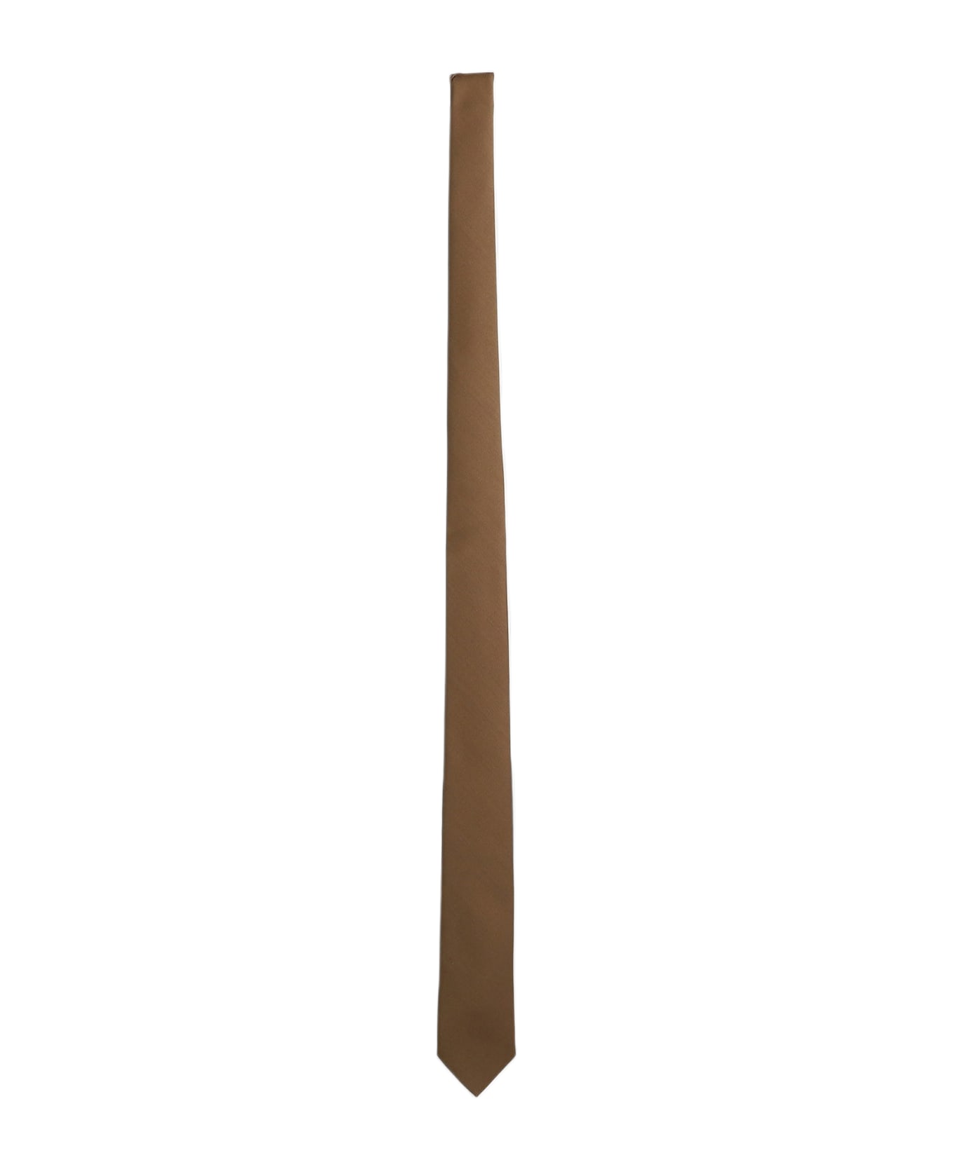 Lardini Tie In Khaki Wool - khaki