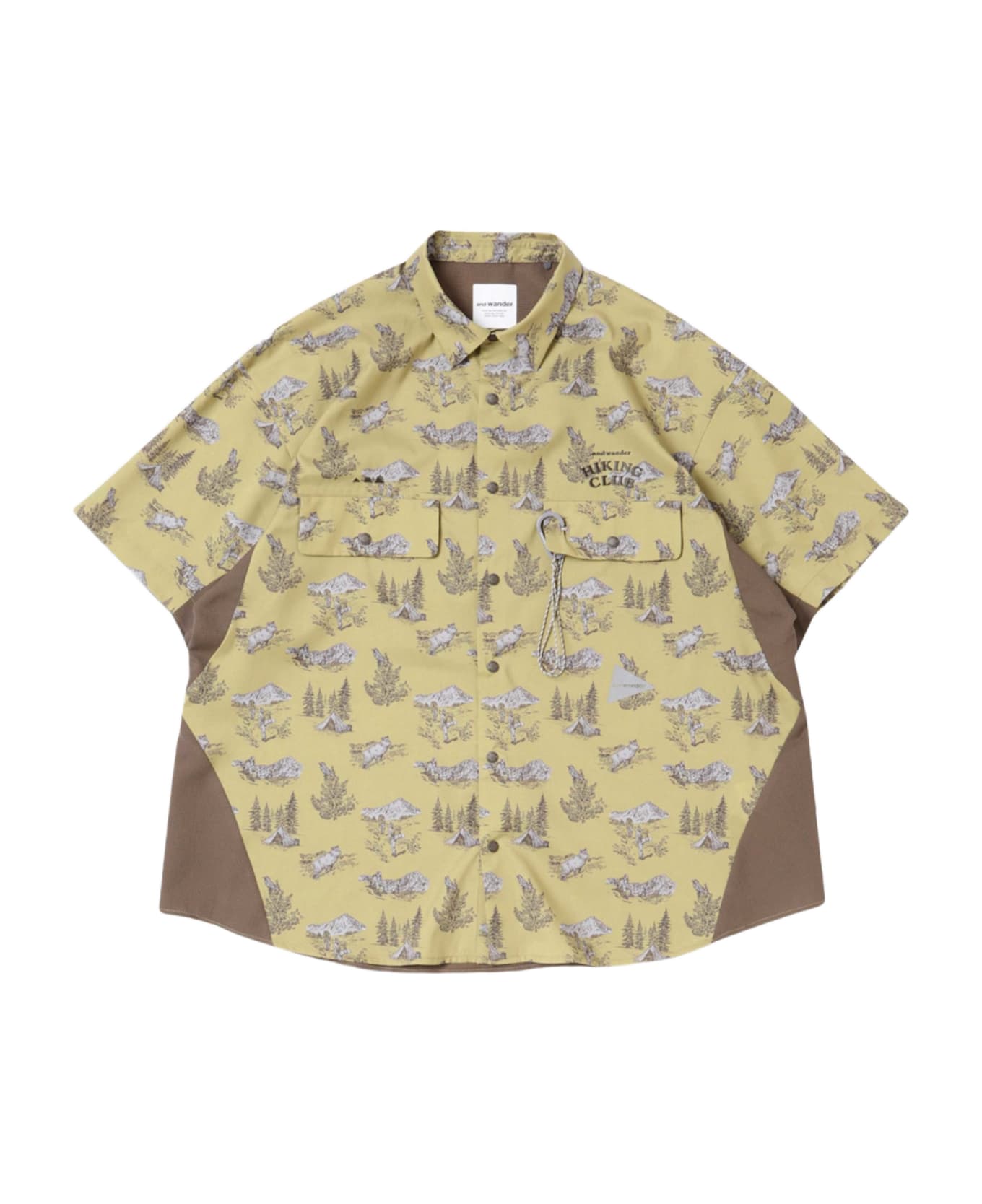 And Wander 193 Hiking Club Tech Shirt - Beige