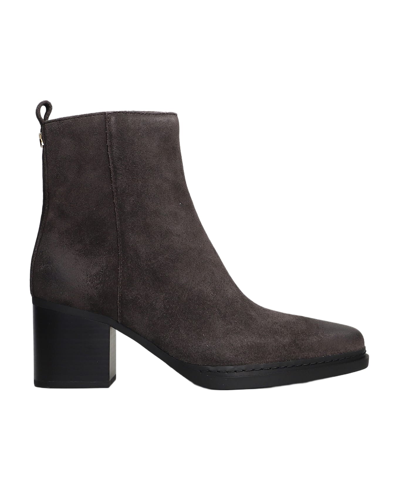 Michael Kors Lex Bootie High Heels Ankle Boots In Brown Suede - brown