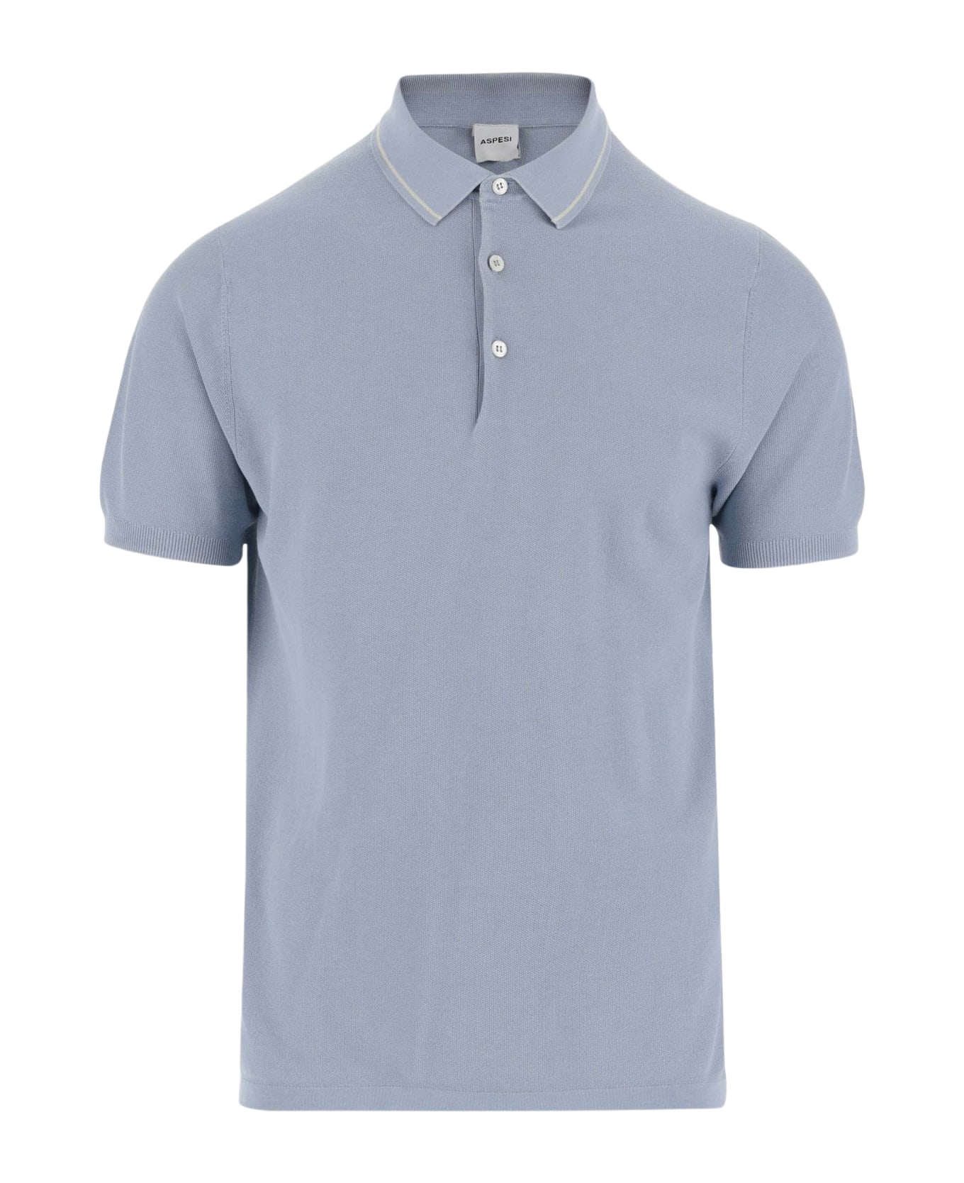 Aspesi Cotton Polo - Clear Blue ポロシャツ
