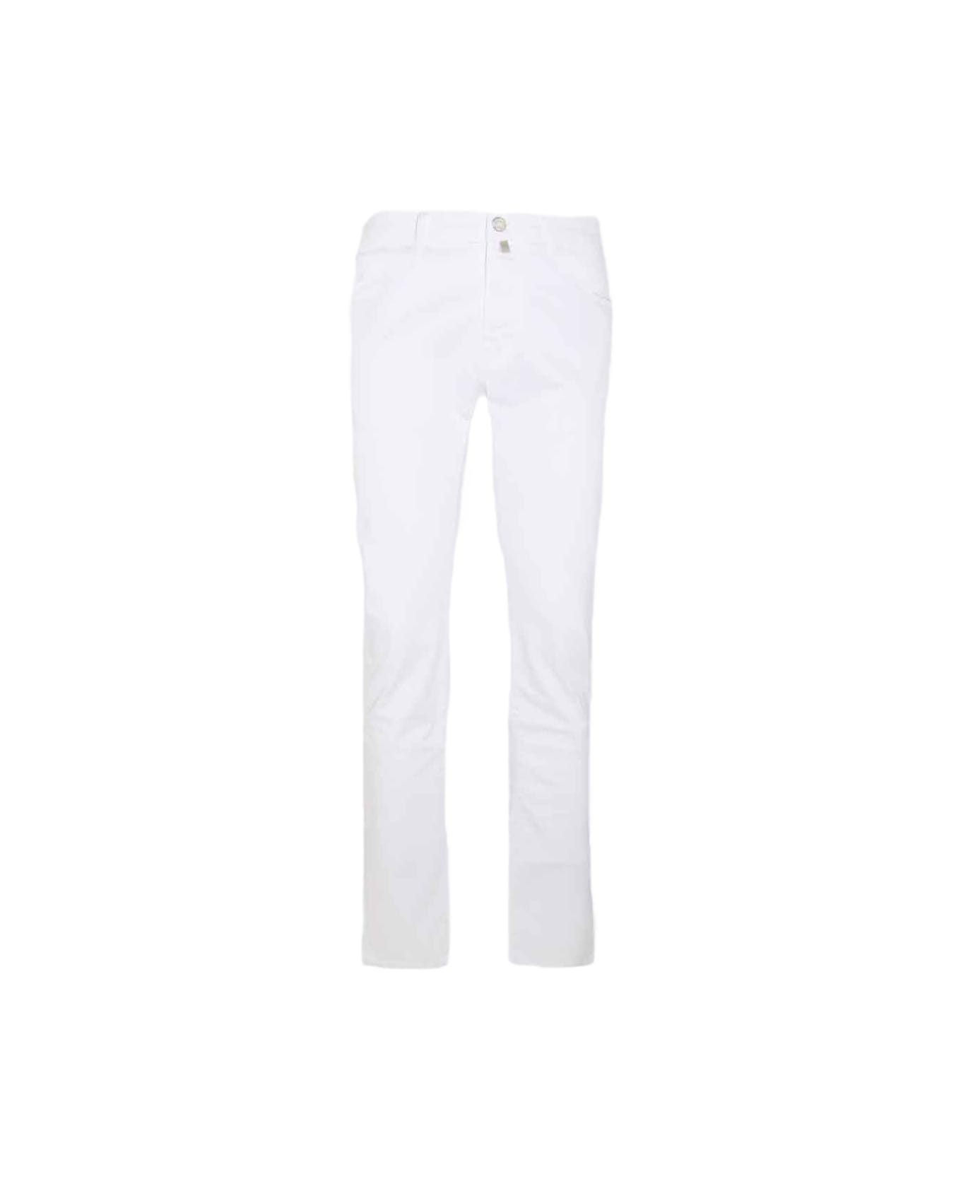 Jacob Cohen White Cotton Denim Jeans - White ボトムス