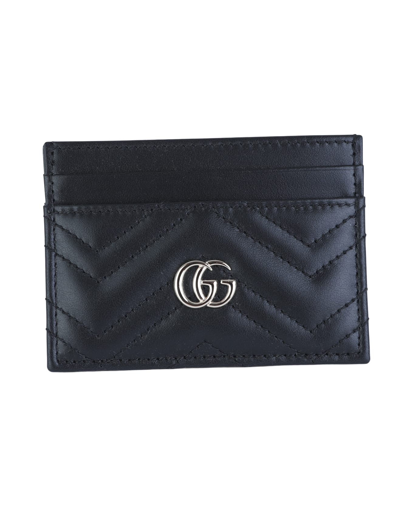 Gucci Black Leather Card Holder - Black