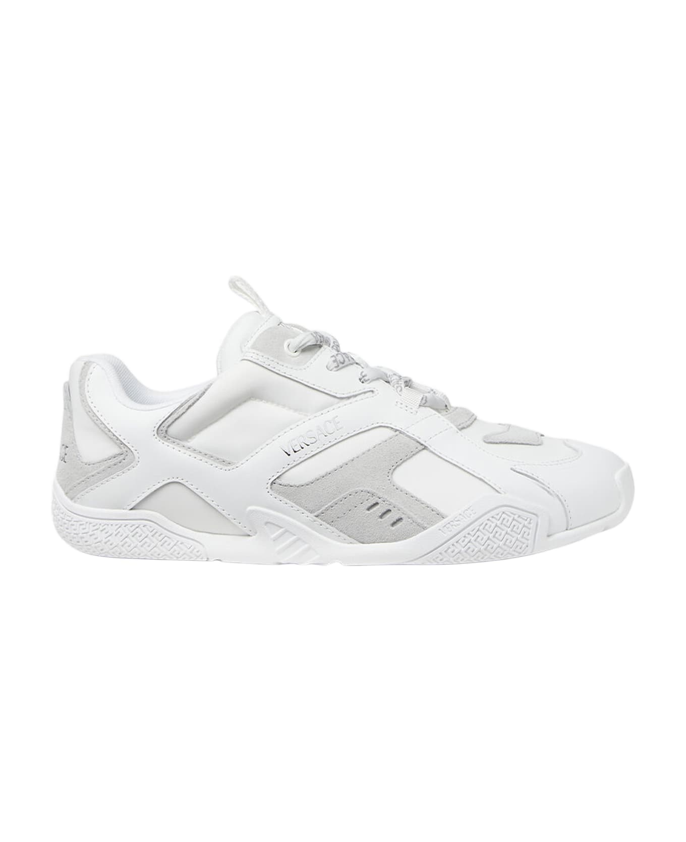 Versace Galaxia Leather Sneakers - White