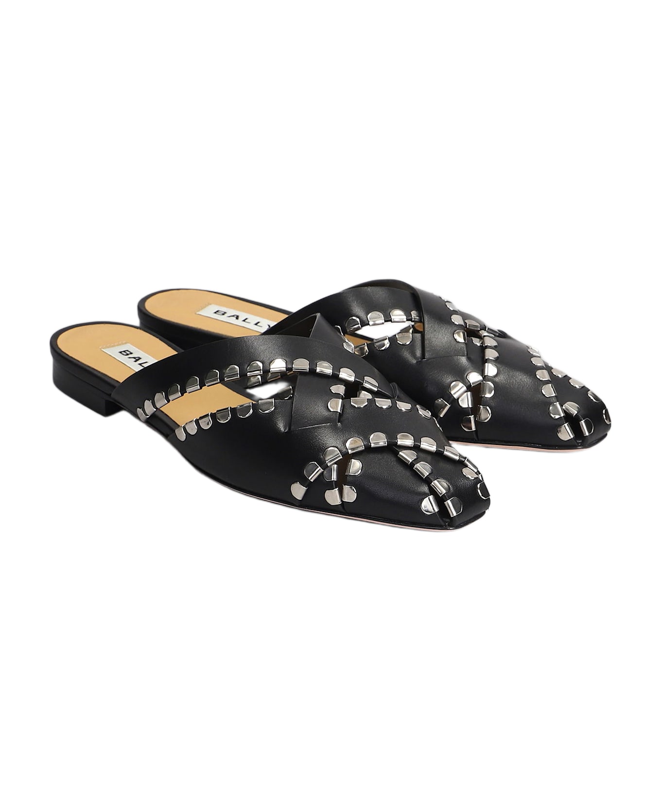 Bally Sarsi Slipper-mule In Black Leather - black