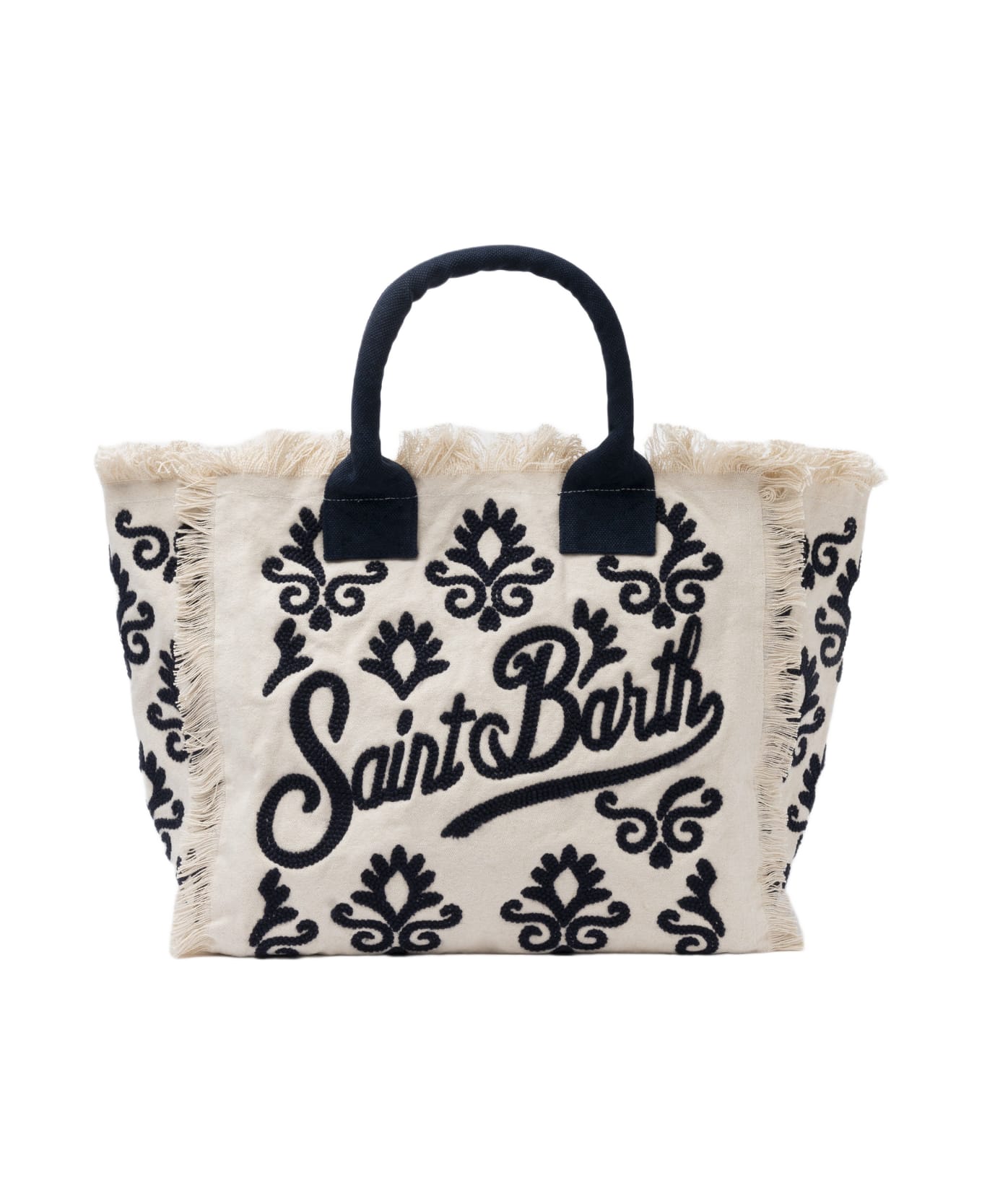 MC2 Saint Barth Vanity Rug White And Blue Tote Bag - BLUE