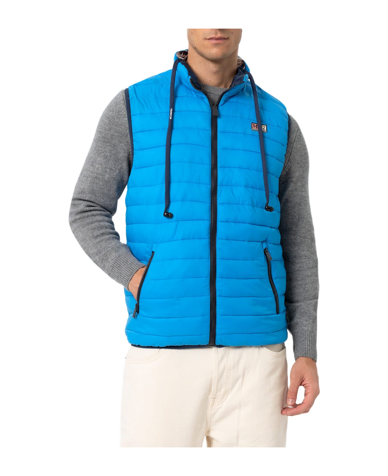 MC2 Saint Barth Man Bluette Padded Vest Aspen