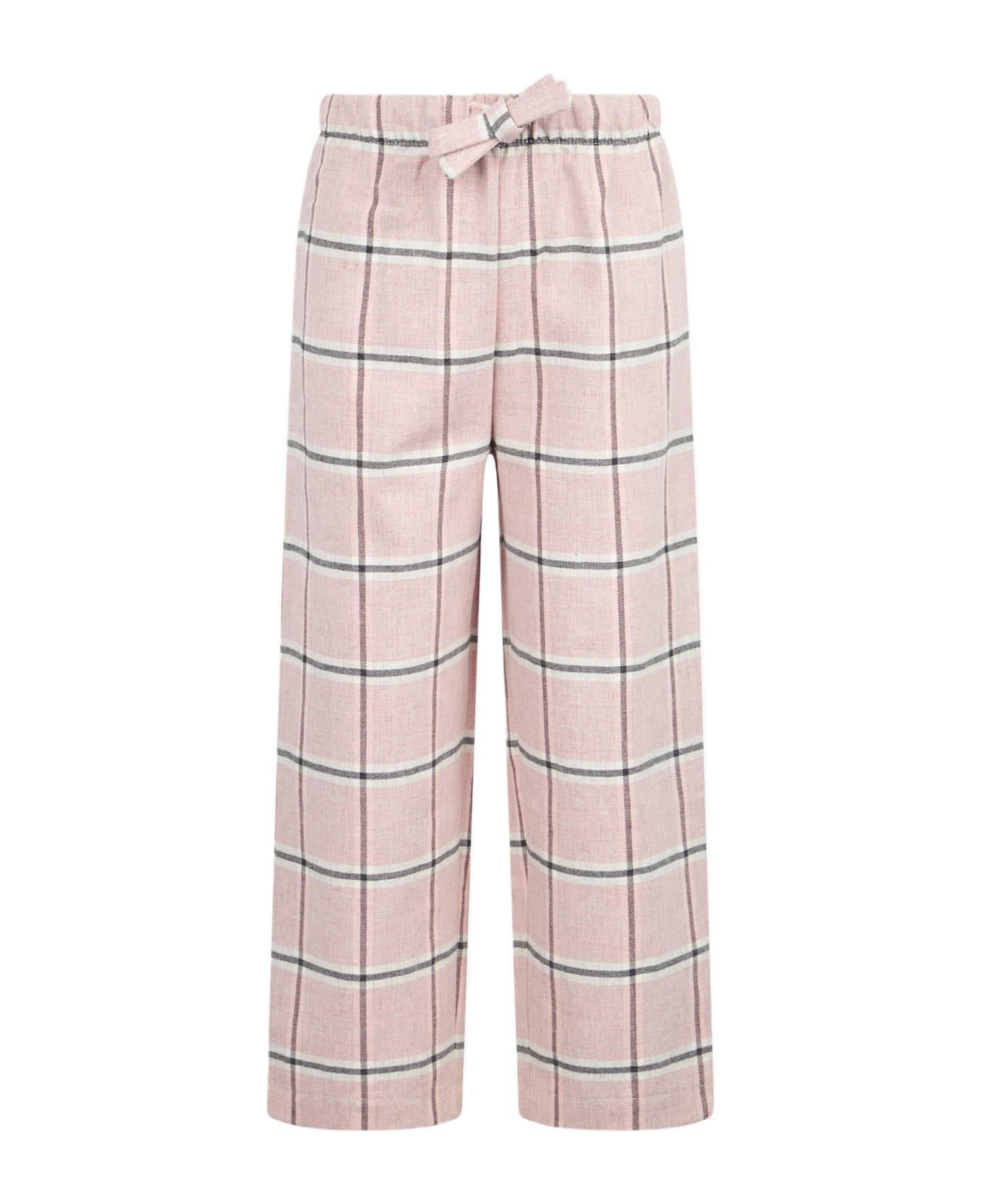 MC2 Saint Barth Kid Pajama Pants With Tartan Print