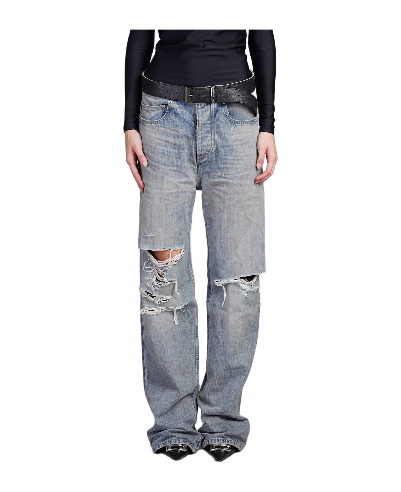 Balenciaga Jeans In Blue Cotton - blue