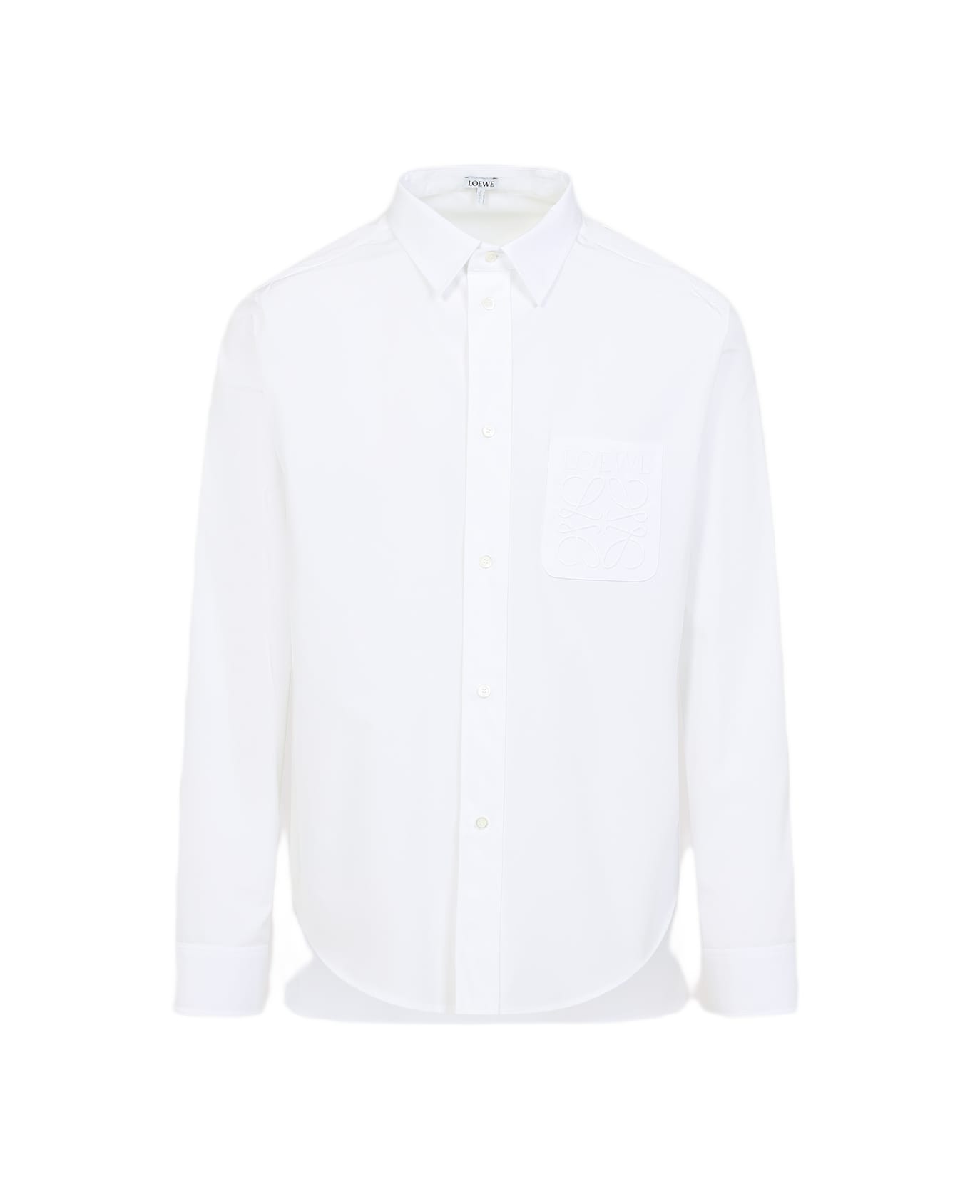 Loewe White Poplin Shirt - WHITE