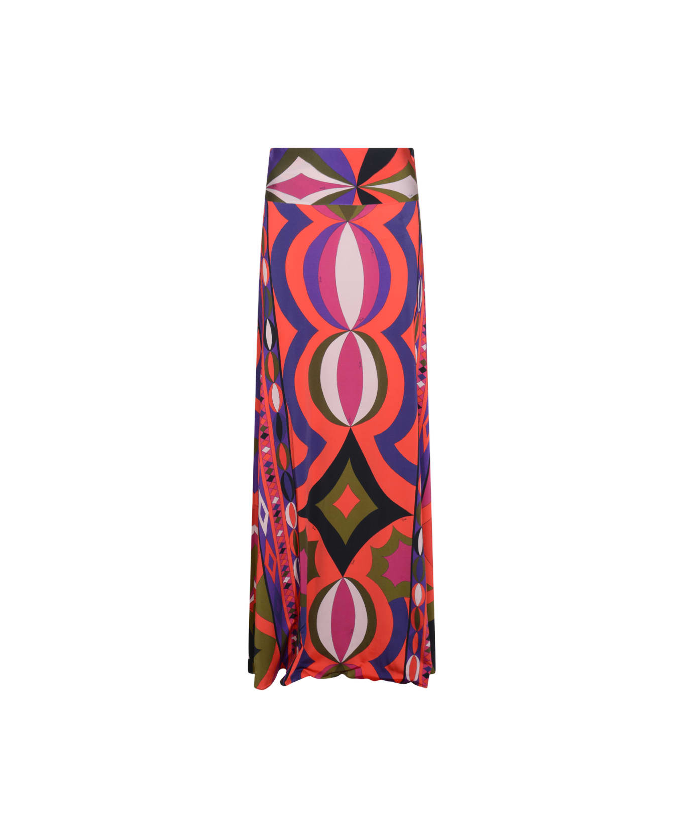 Pucci Multicolor Silk Maxi Skirt - MultiColour スカート