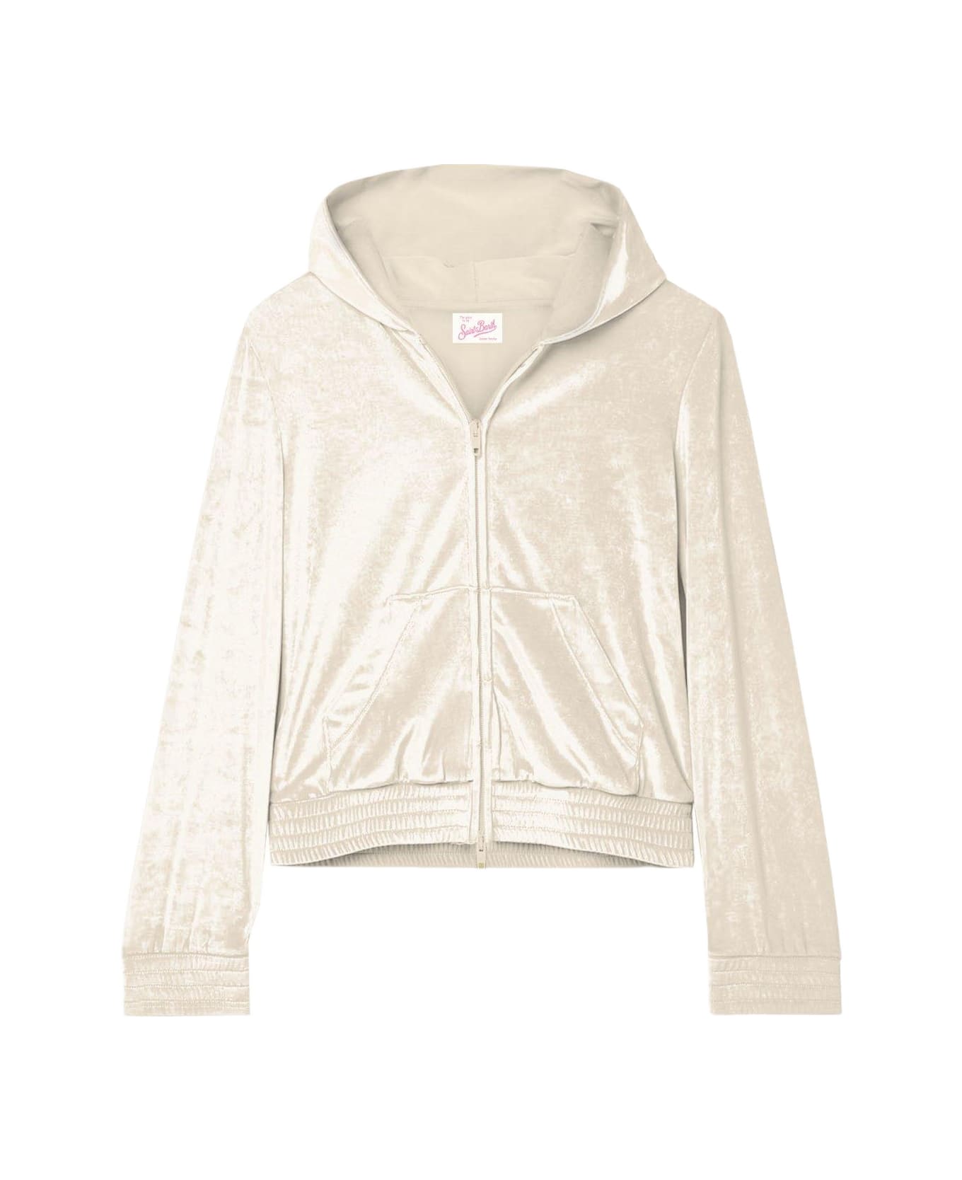 MC2 Saint Barth Chenille Zip-up Hoodie - Ivory
