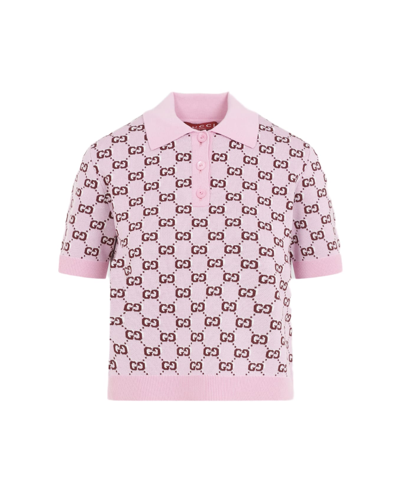Gucci 
gg
 Polo Shirt - Pink Bordeaux Mc