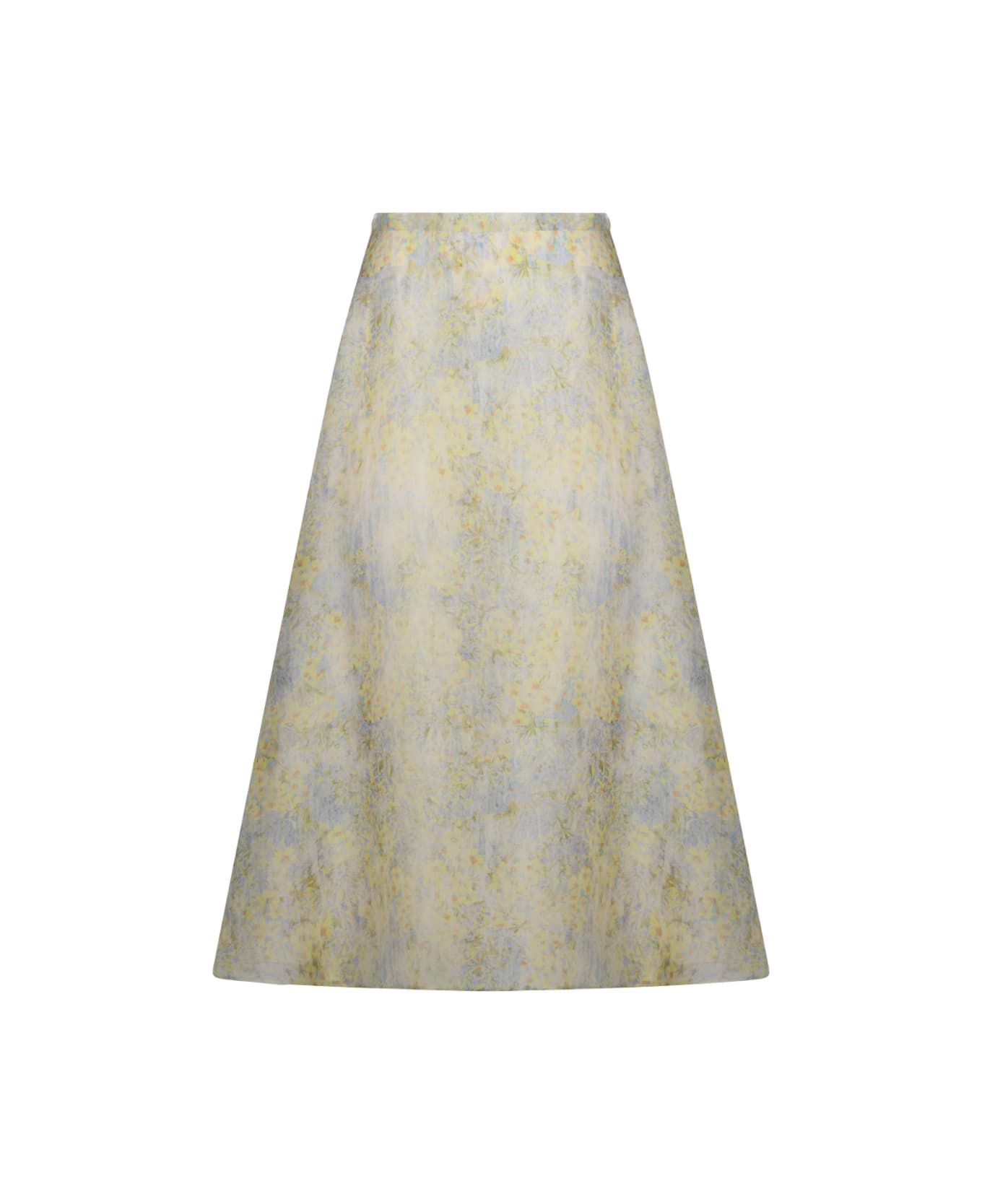 Alberta Ferretti Yellow Silk Skirt - Yellow