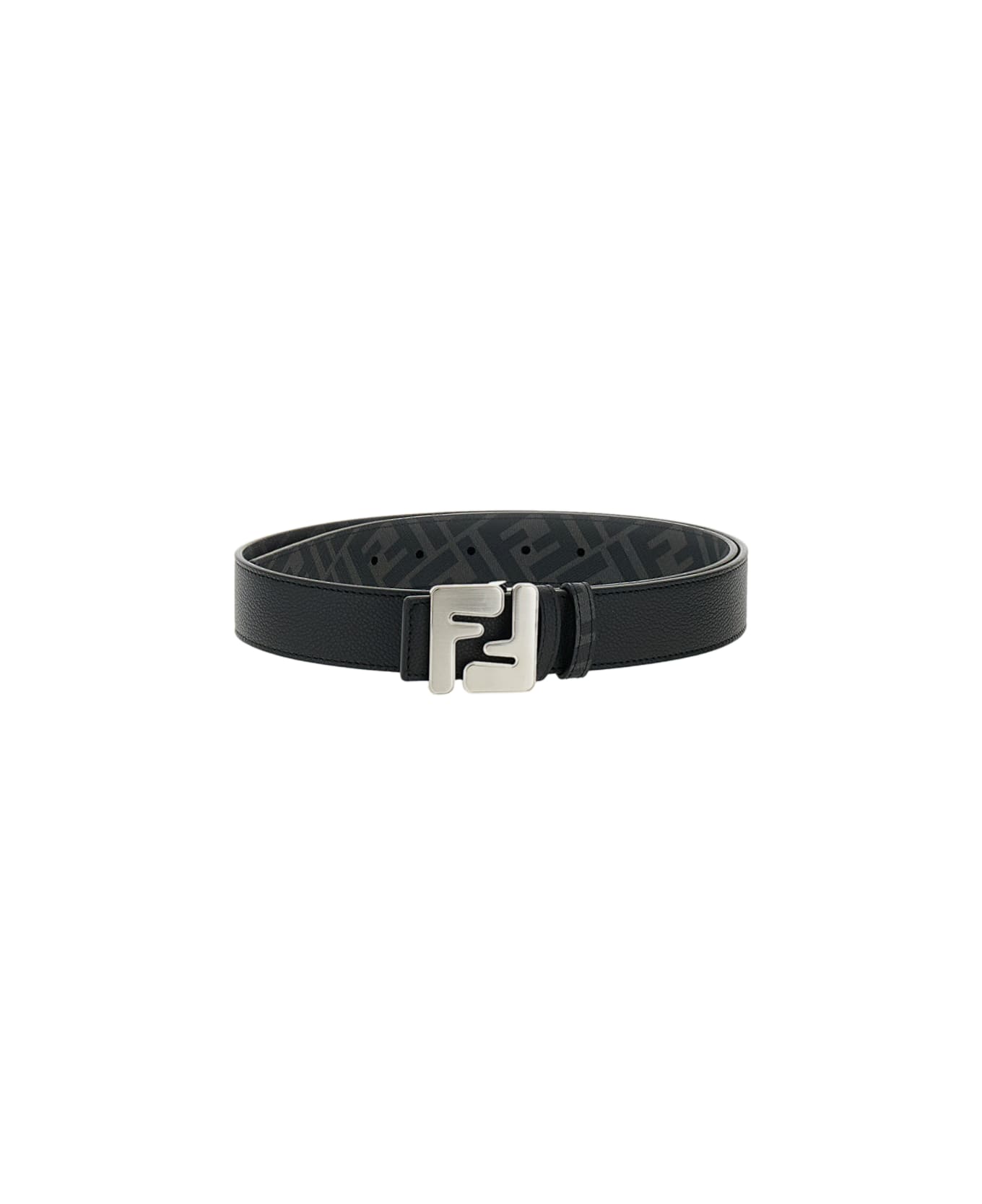 Fendi Ff Reversible Belt - Black