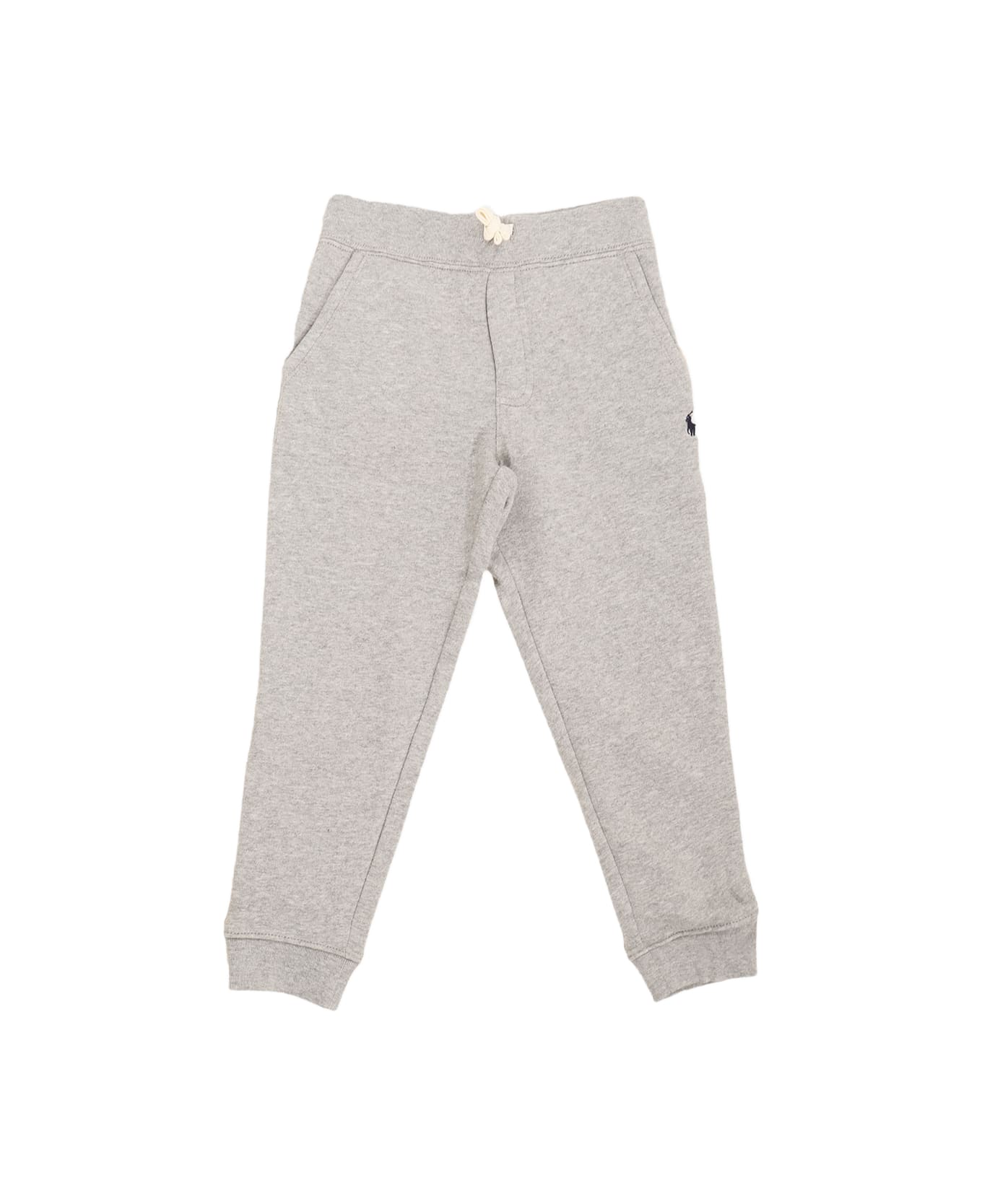 Polo Ralph Lauren Grey Cotton Track Pants - Grey