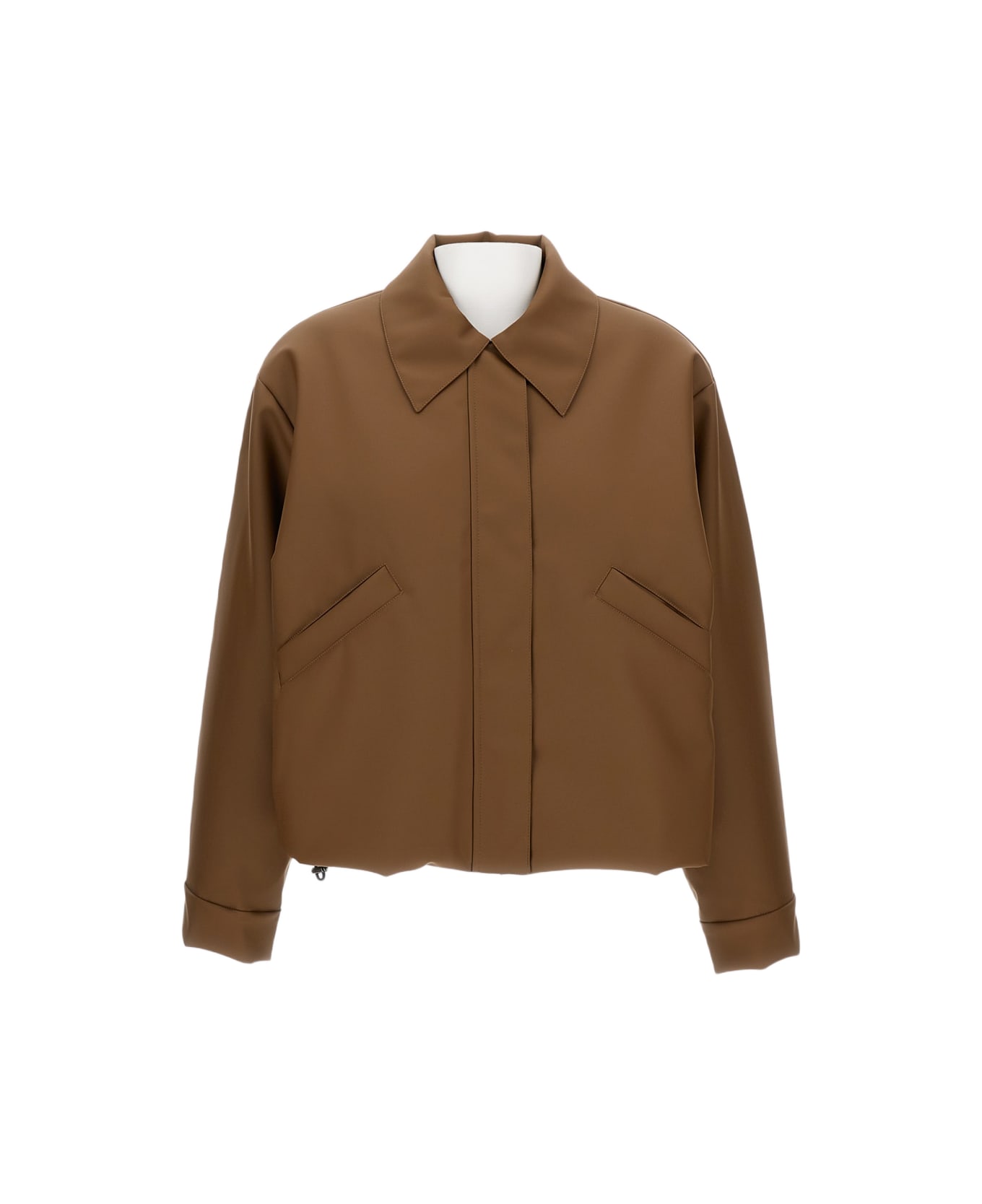 KASSL Editions Bomber Short Rubber - Beige