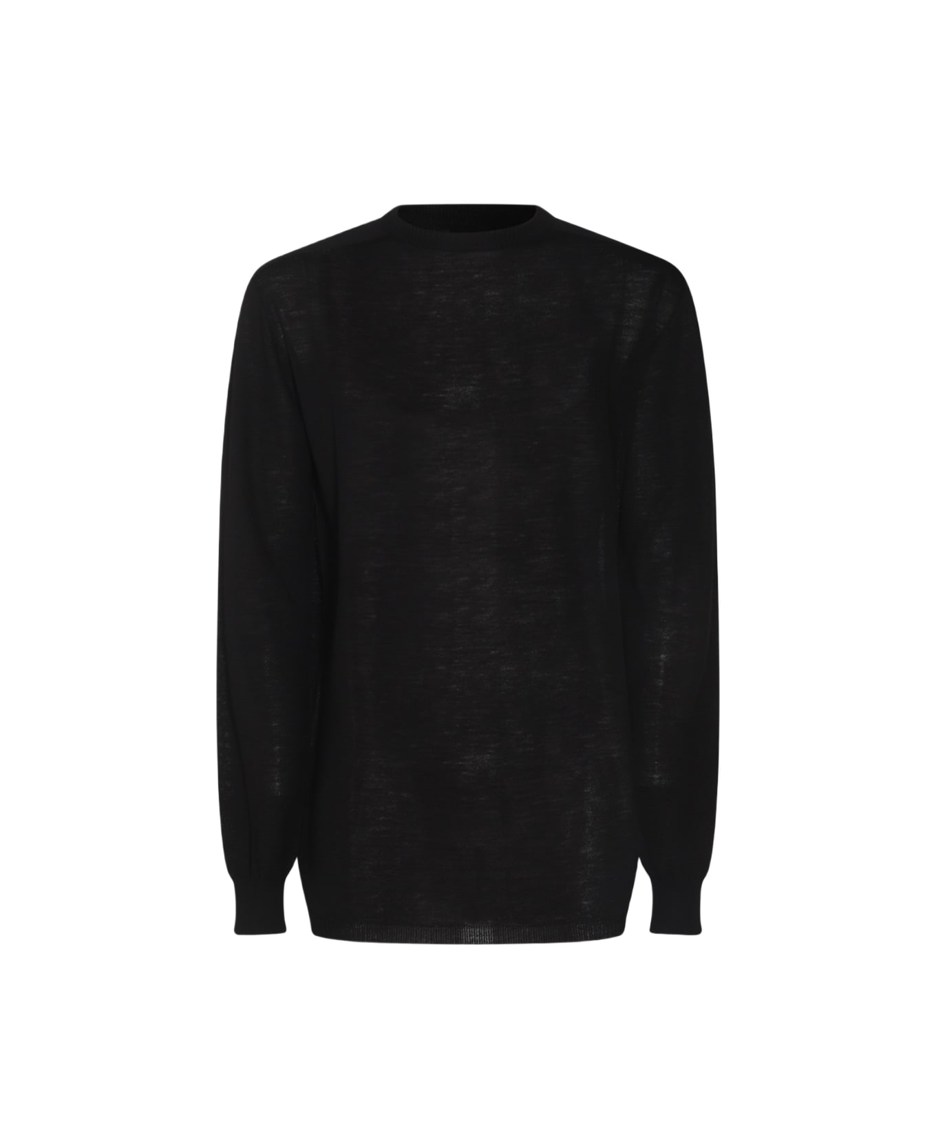 Rick Owens Black Wool Knitwear - Black