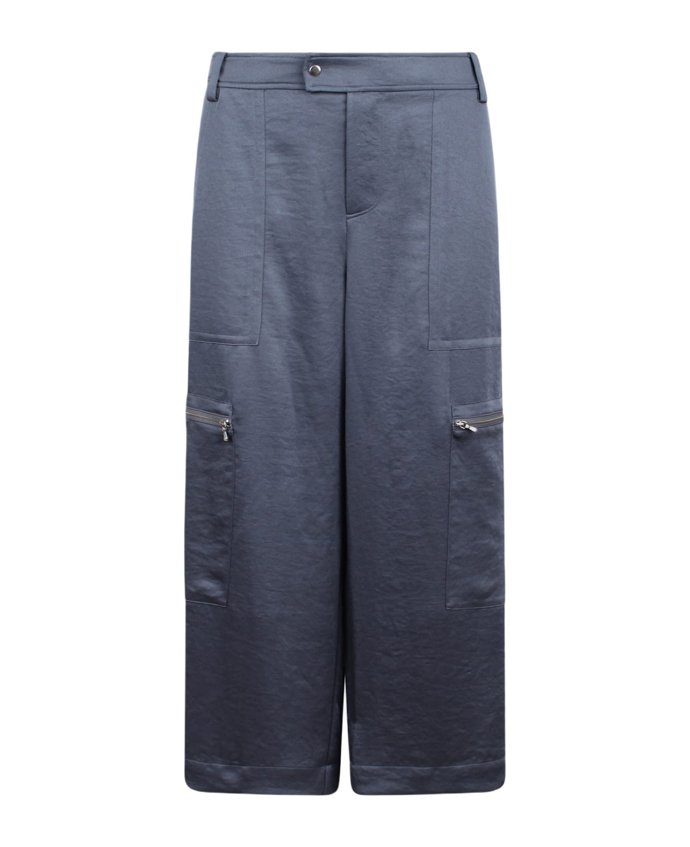 Vince Low-rise Satin Parachute Crop Trousers
