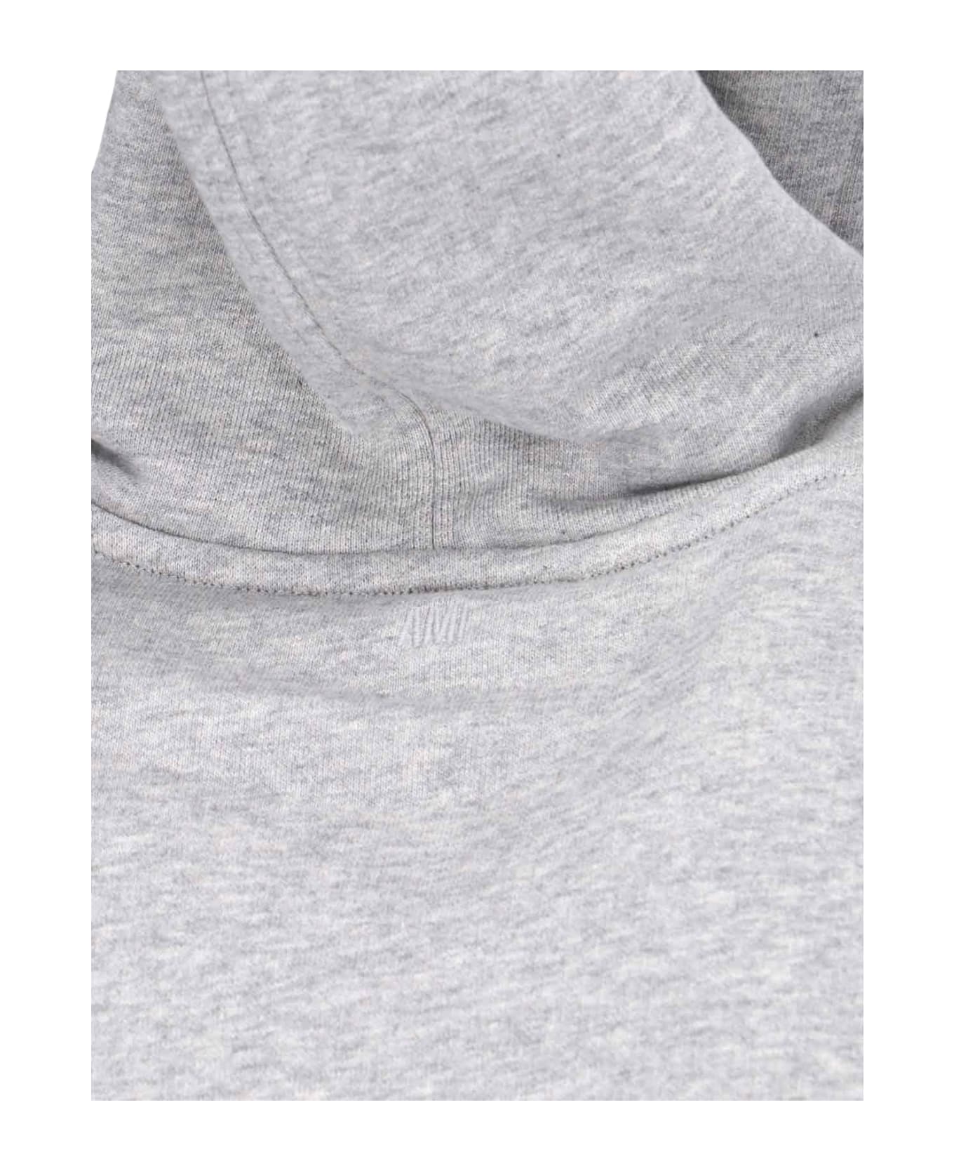 Ami Alexandre Mattiussi 
paris
 Logo Hoodie - GREY