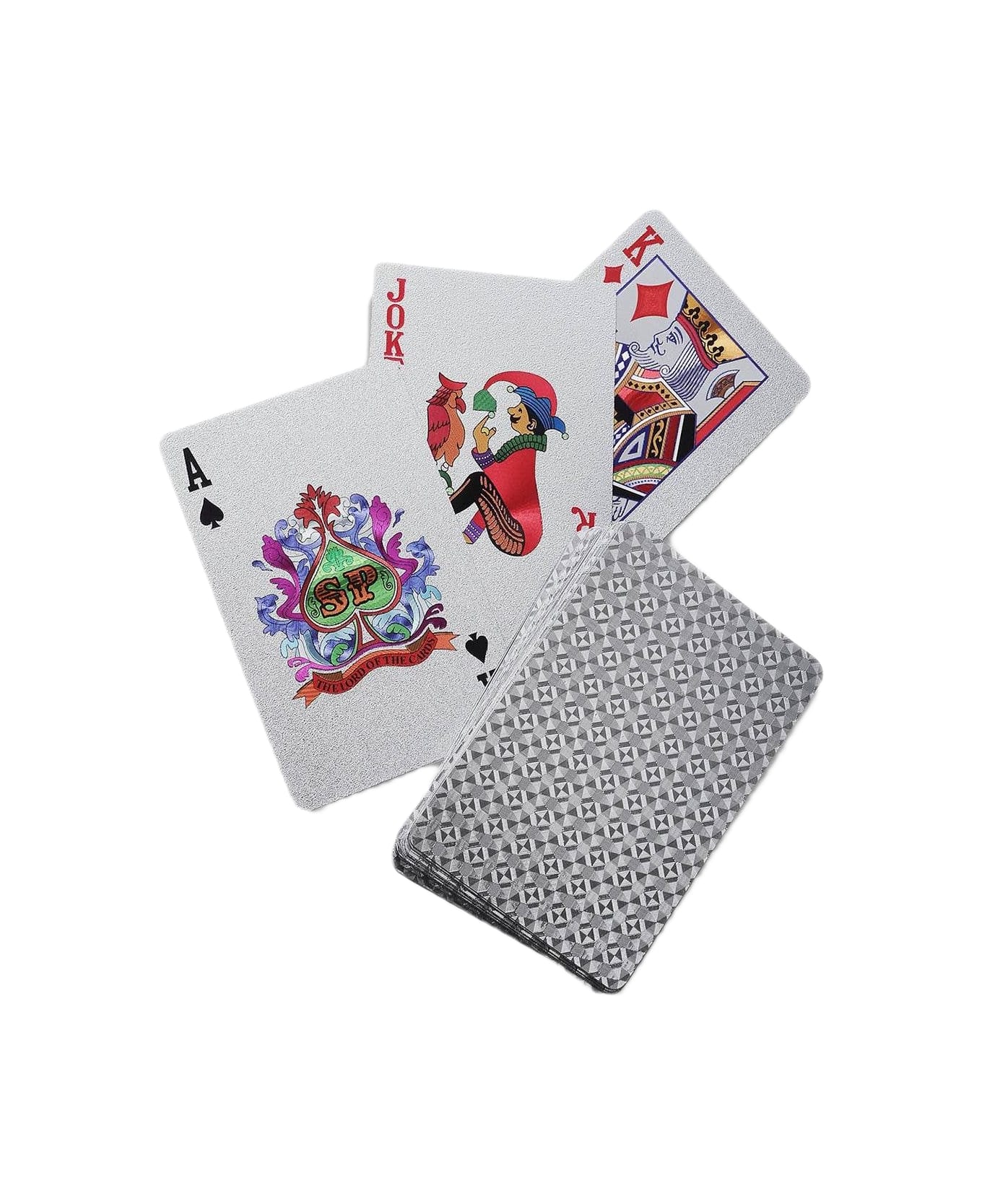 Larusmiani Playing Cards 'venezia' Game - Silver テーブルゲーム