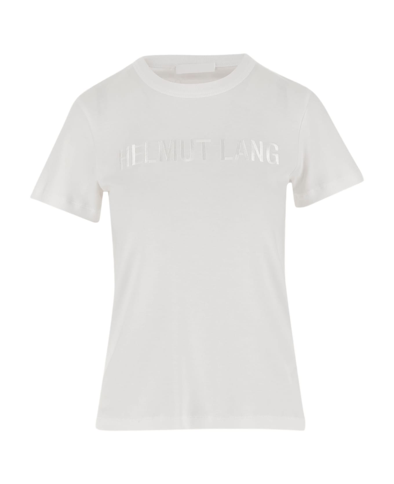 Helmut Lang Cotton T-shirt With Logo - White
