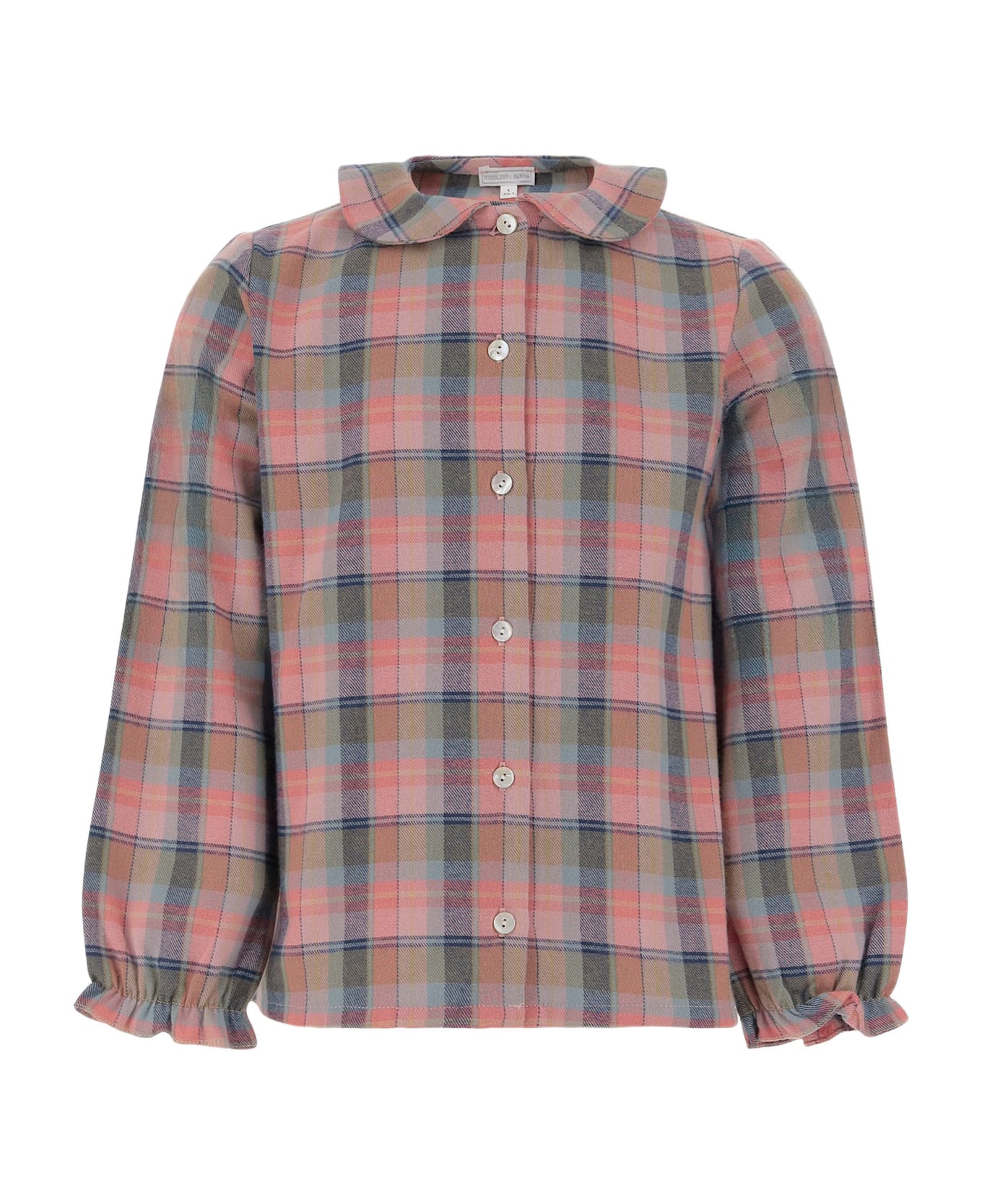 Nicoletta Fanna Cotton Shirt With Check Pattern - Red
