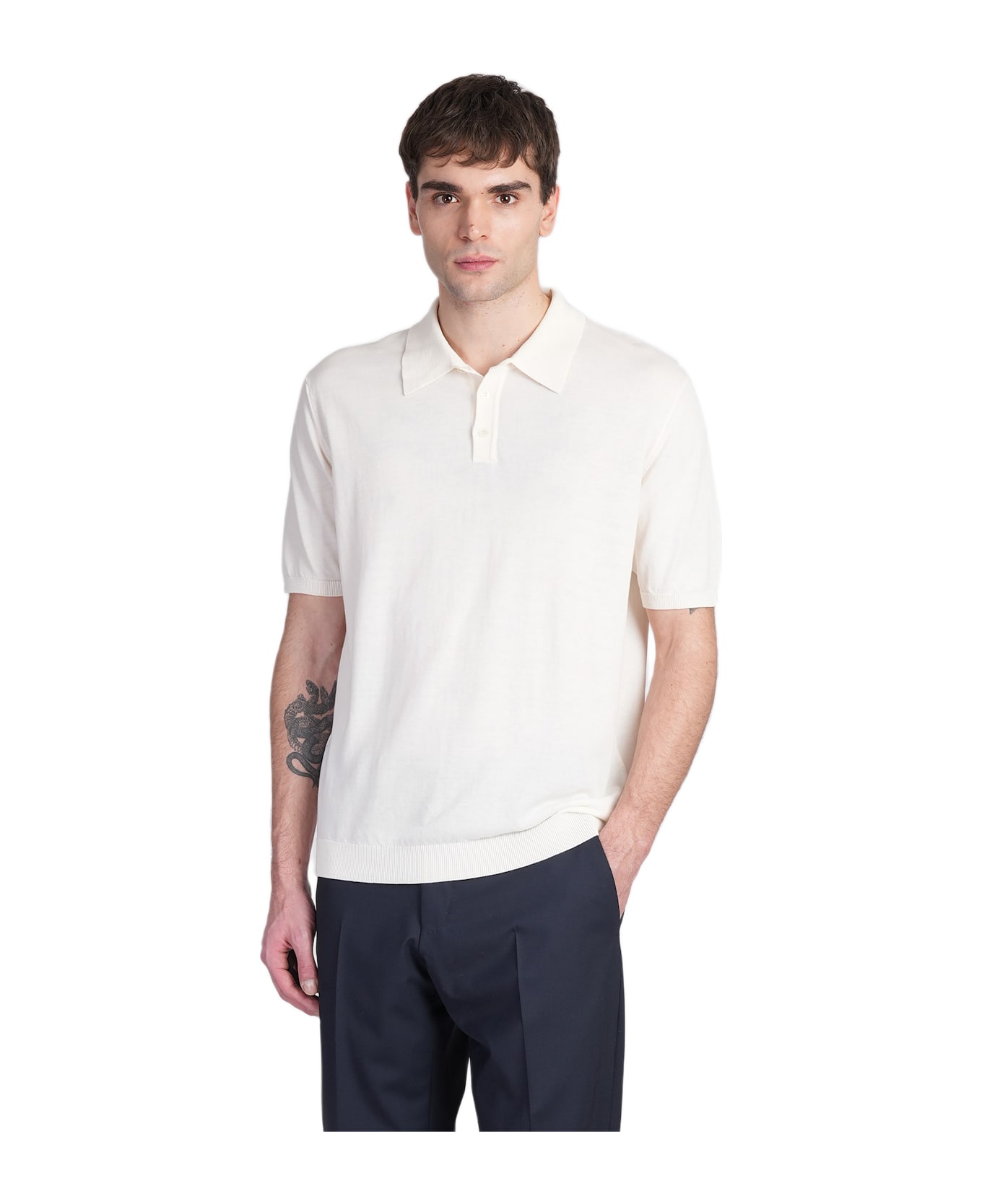Roberto Collina Polo In Beige Cotton - beige