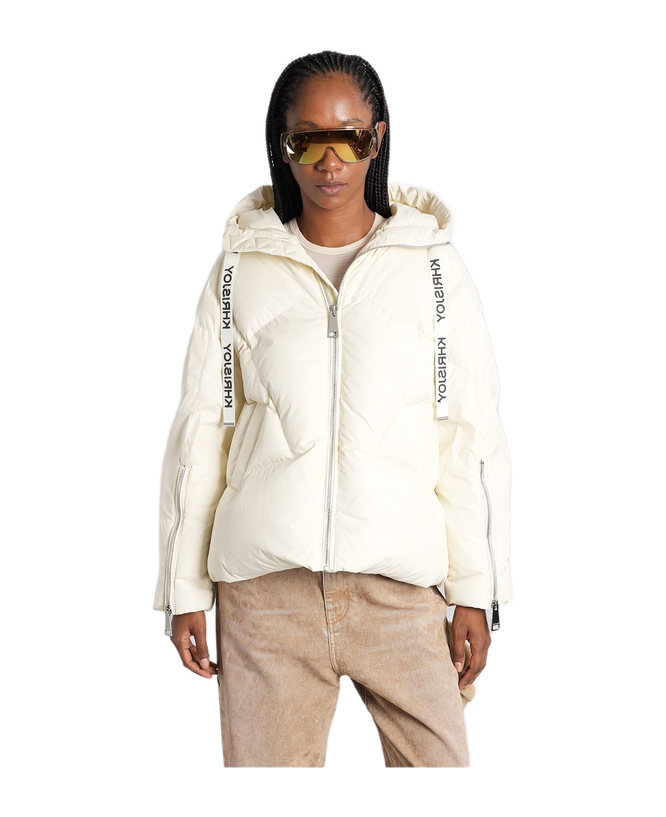 Khrisjoy Puffer In Beige Polyamide - BUTTER