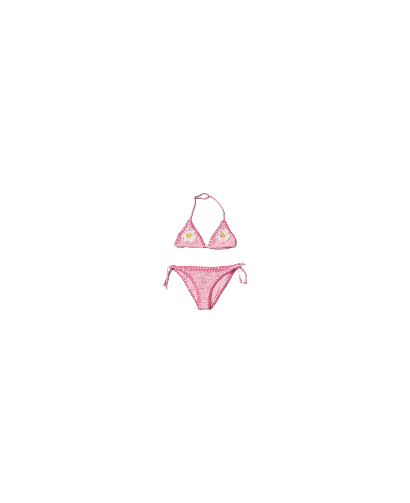 MC2 Saint Barth Bikini With Logo - Pink 水着