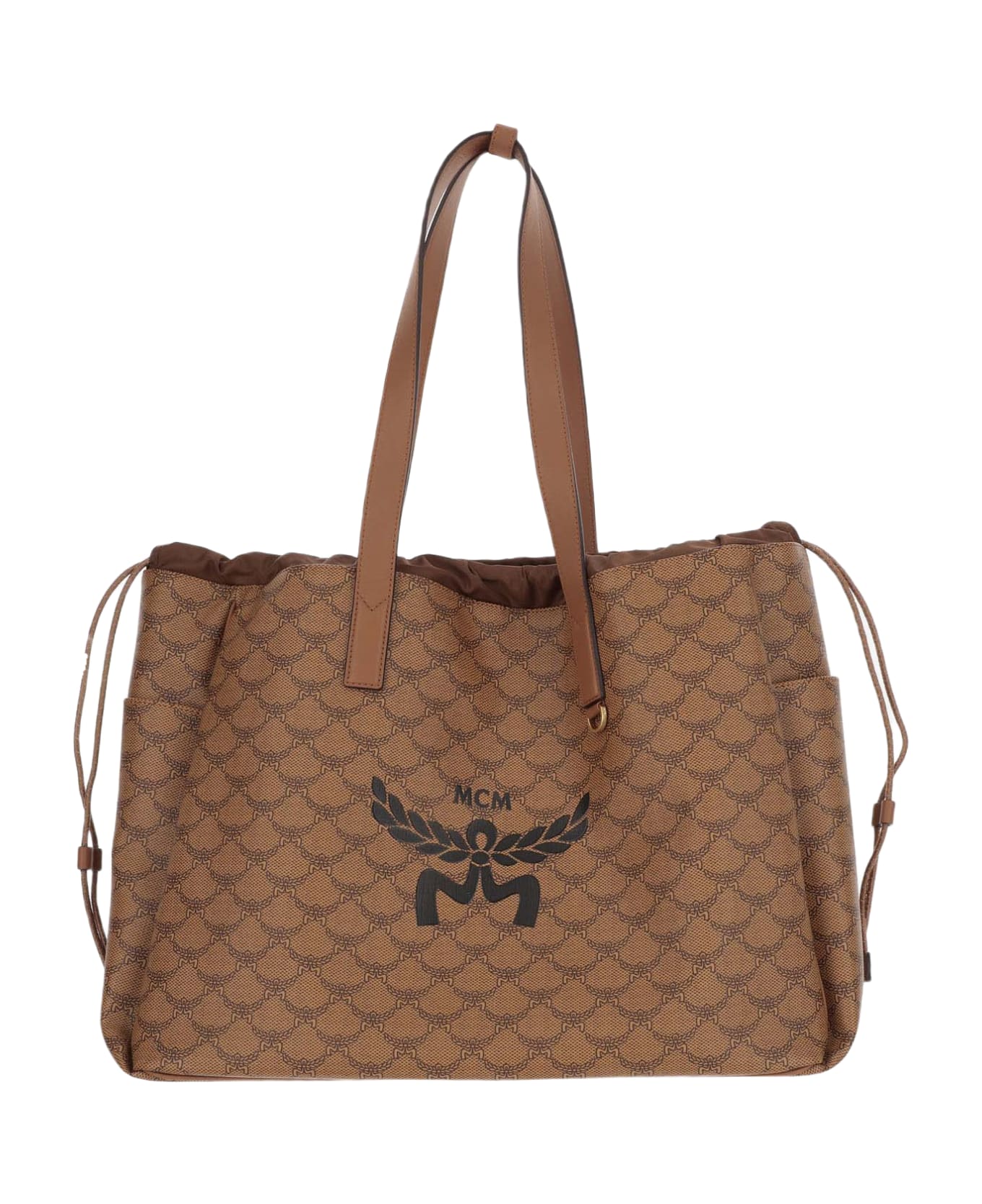 送料関税込♡MCM エコレザー HIMMEL トートバッグ Mini Himmel Shopper in Embossed Logo Leather Black | MCM ®US