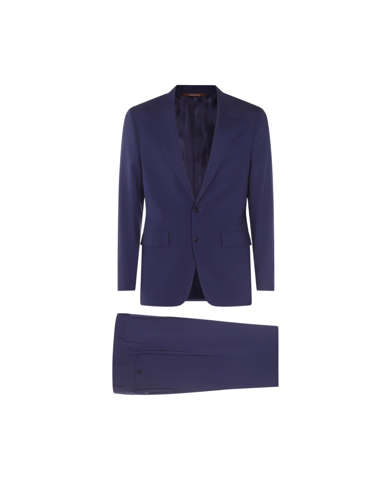 Canali Blue Wool Suits - Blue