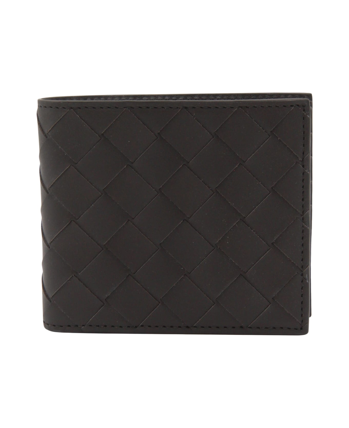 Bottega Veneta Dark Brown Leather Wallet - BROWN