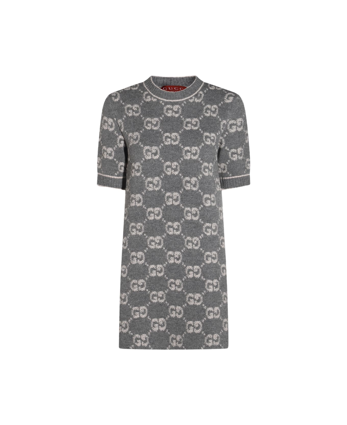Gucci Grey Wool Dress - Grey