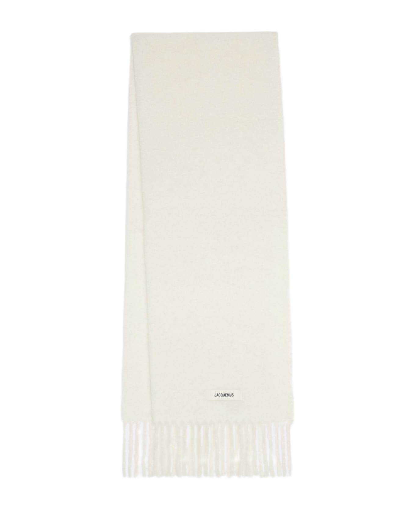 Jacquemus Carro Wool Scarf - White
