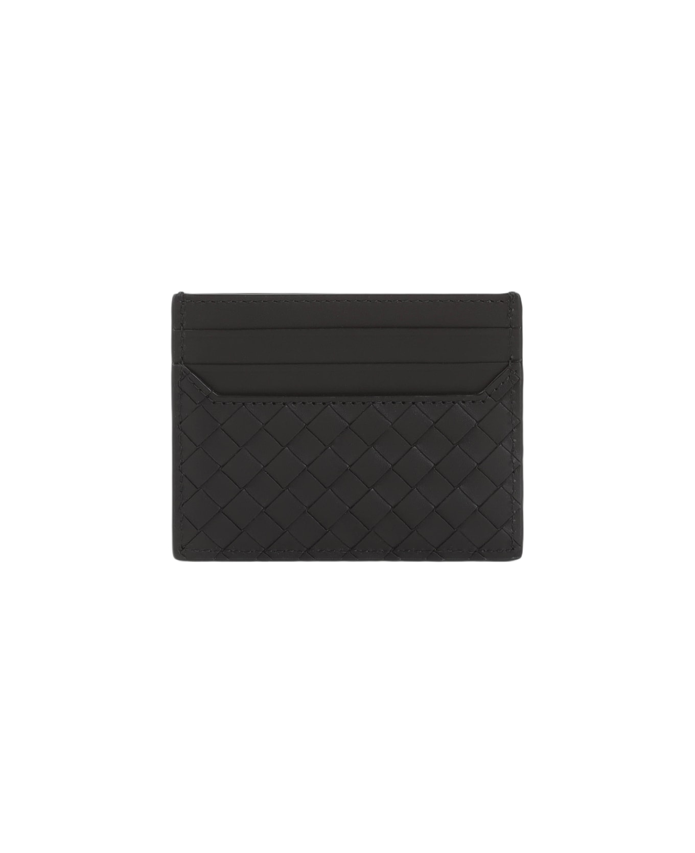 Bottega Veneta Black Leather Card Holder - Black