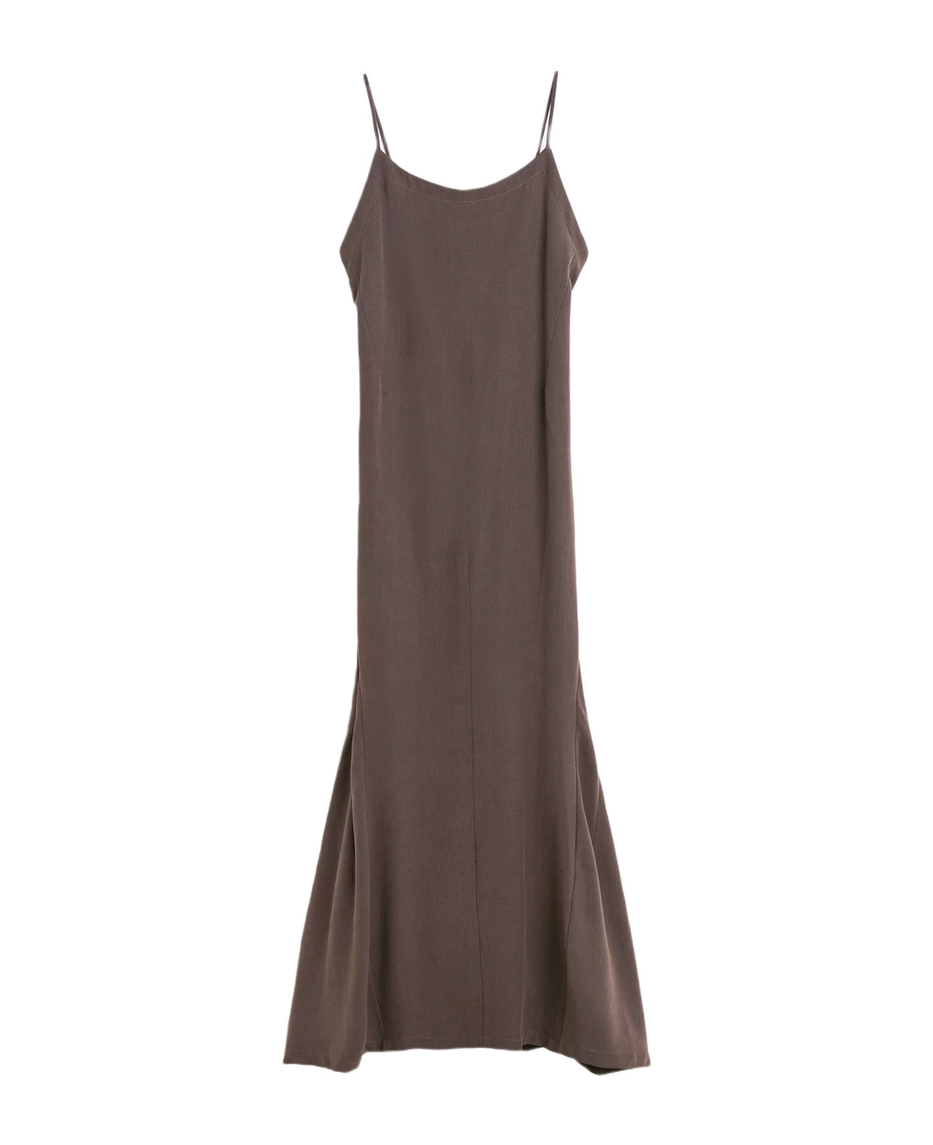 Our Legacy Naiad Dress Chocoalte Brown Lyocell Long Dress With Flared Bottom - Naiad Dress - Brown ワンピース＆ドレス