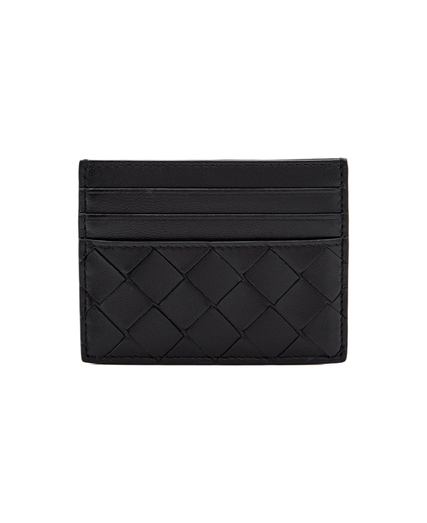Bottega Veneta Small Cardholder Intreccio - Black