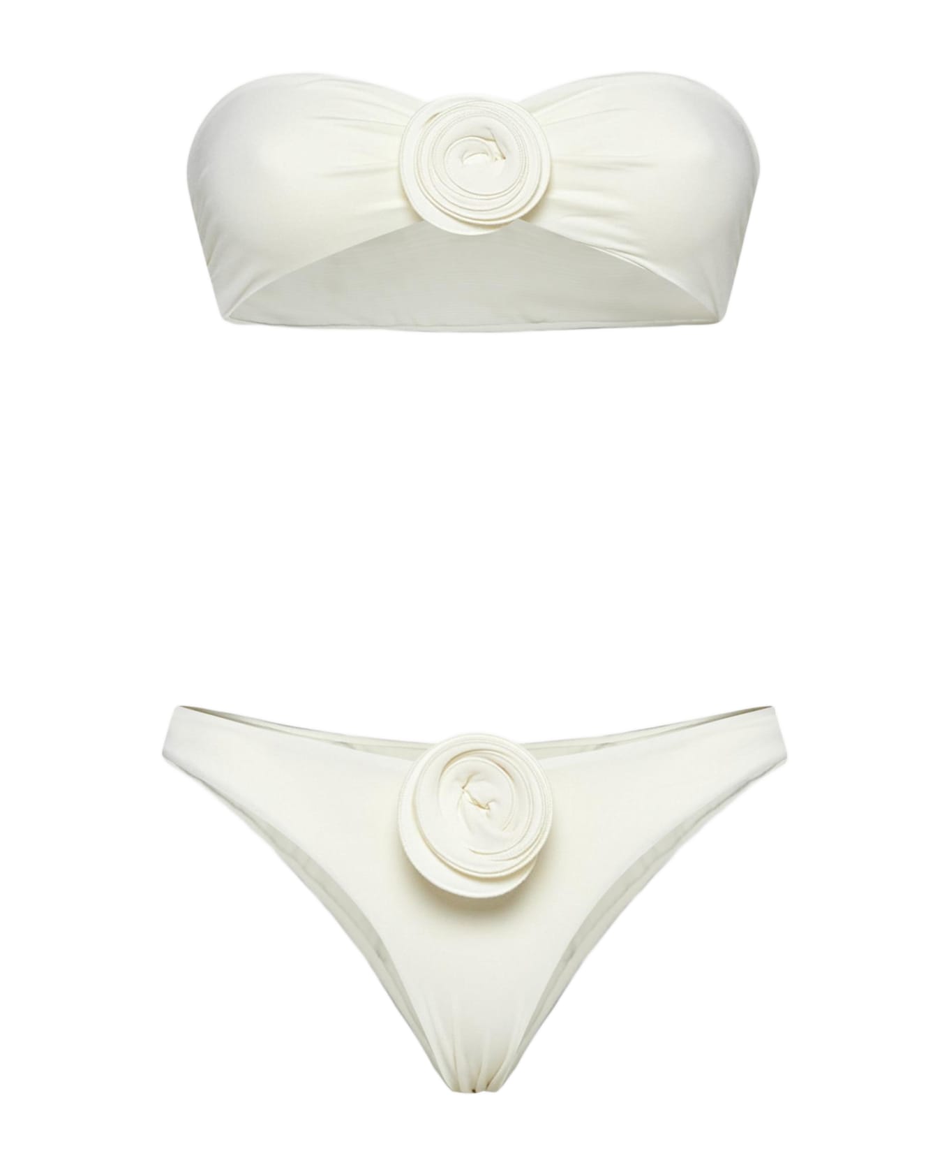 La Reveche Vesna 3d Roses Bikini - Ivory