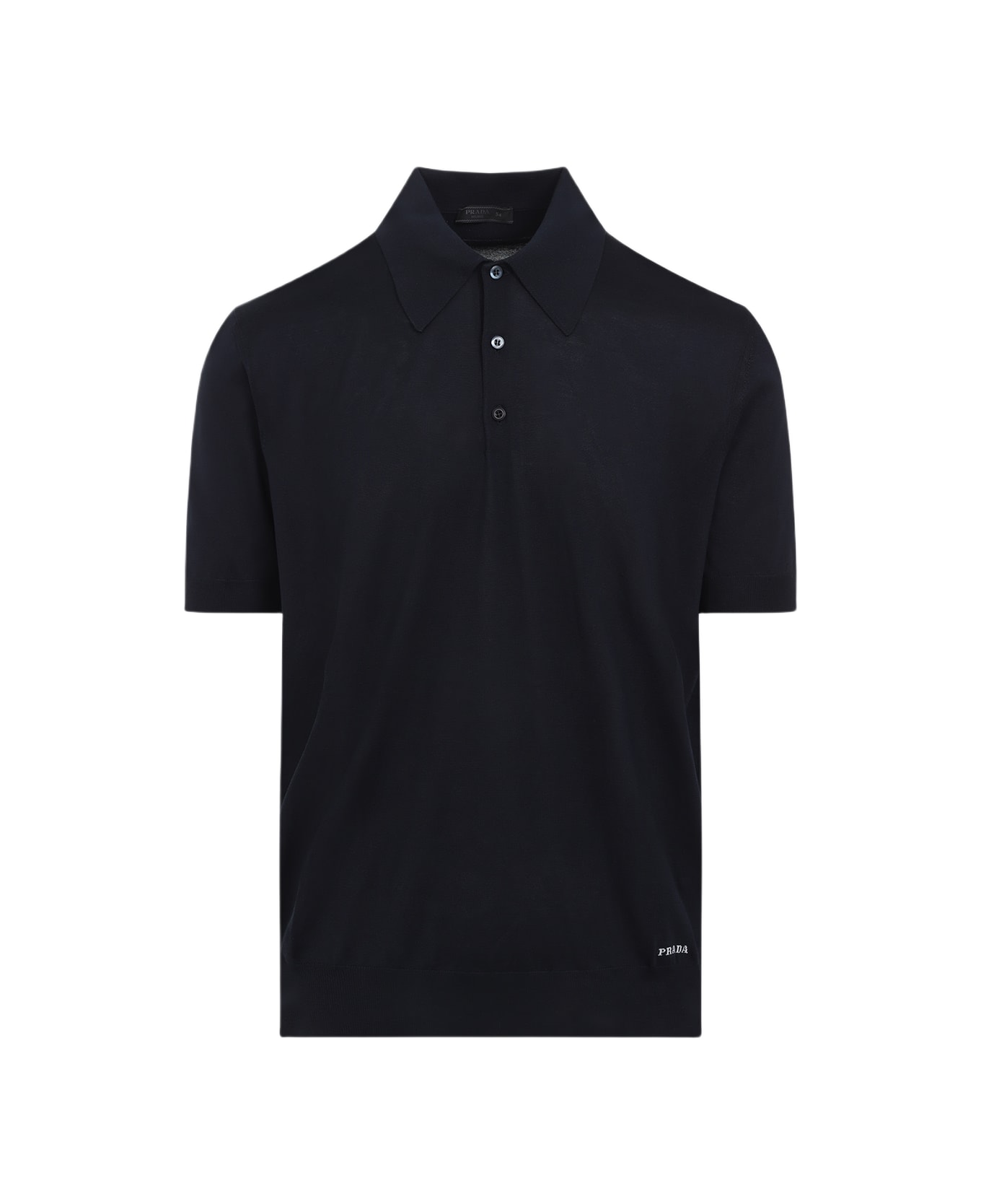Prada Silk Polo - Blu