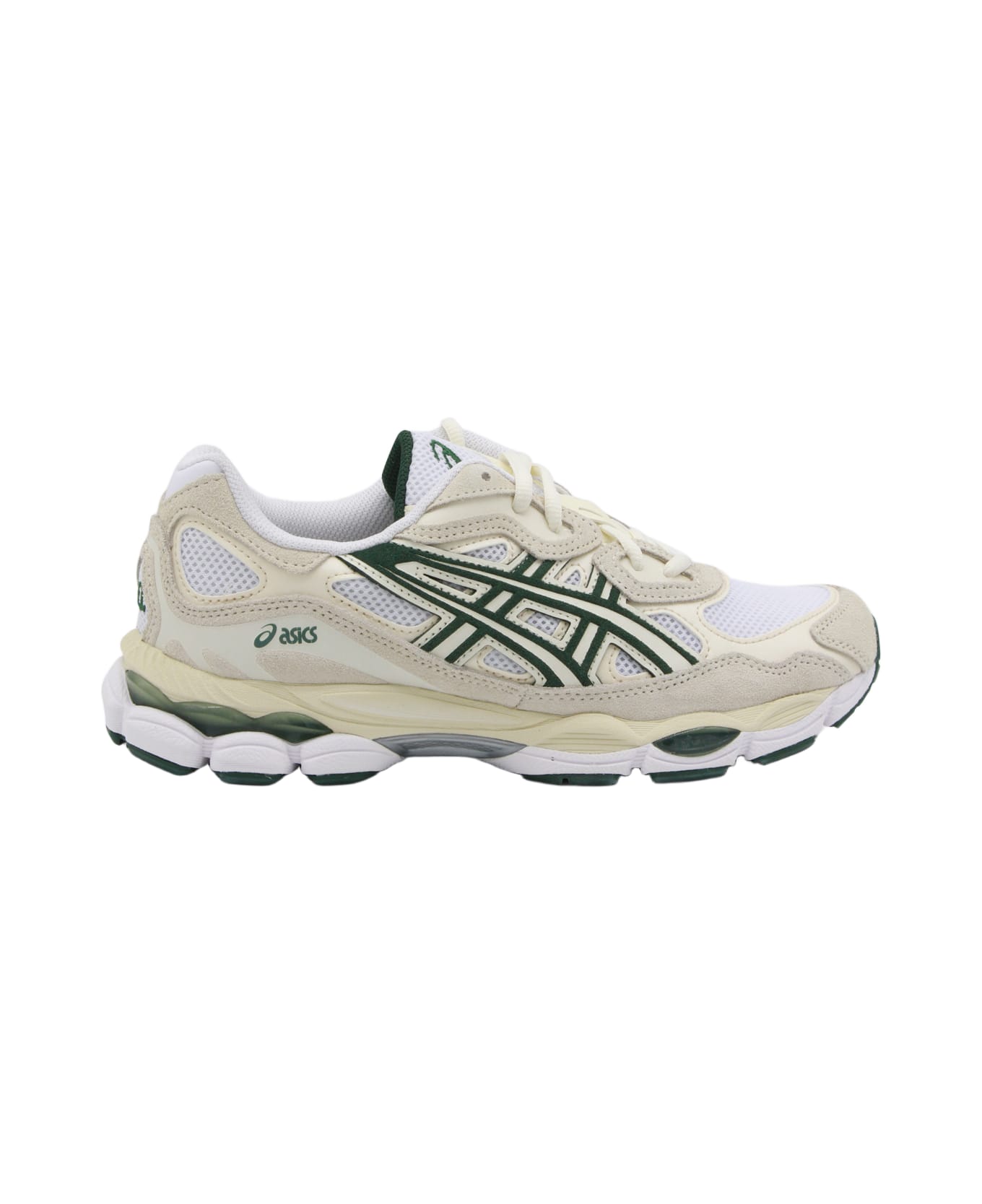 Asics Ivory And Forest Night Gel Nyc Sneakers - IVORY/FOREST NIGHT