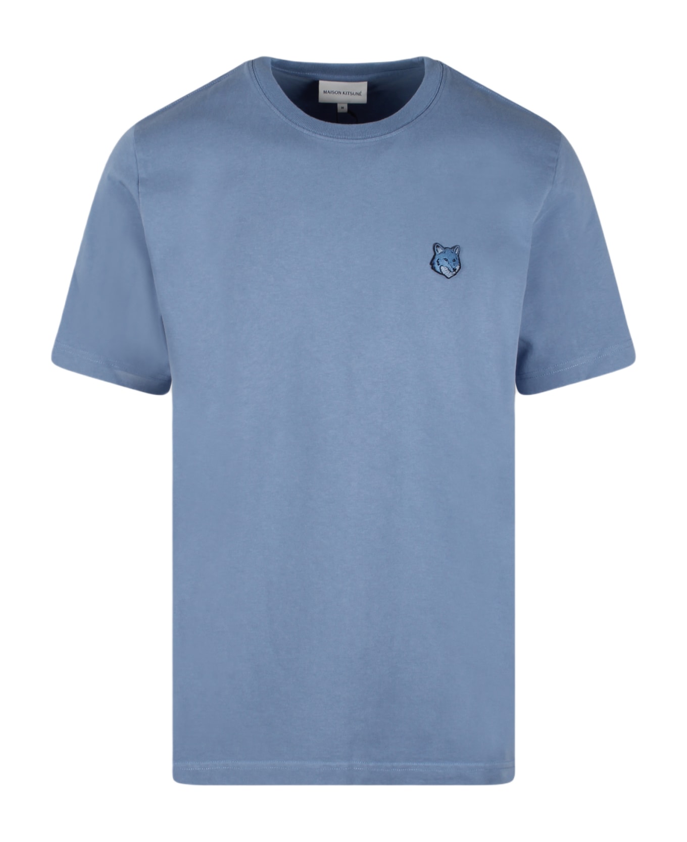 Maison Kitsuné Bold Fox Head Patch T-shirt - Blue シャツ