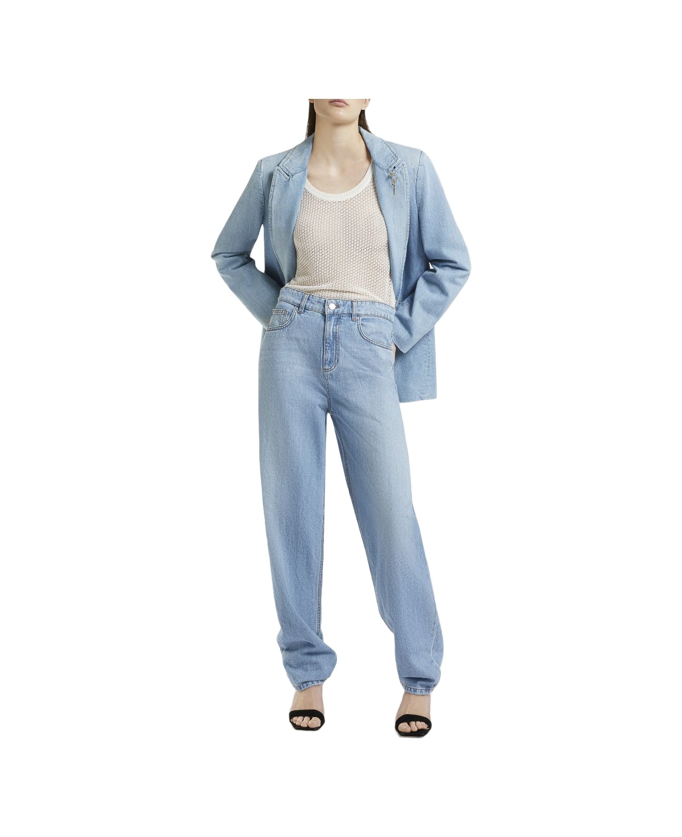 Marella The Denim Blazer Marella - BLUE