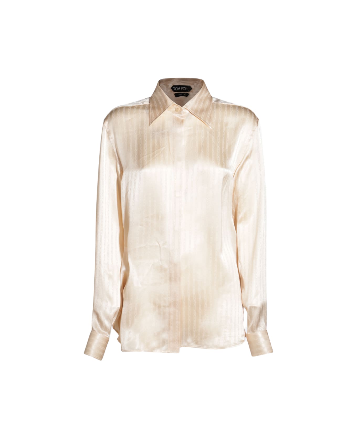 Tom Ford Light Beige Silk Shirt - LIGHT PEACH